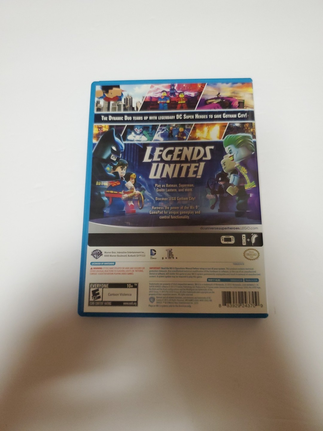 Lego Batman 2 – Nintendo Wii U CIB Dc Superheroes Superman Wonder Woman