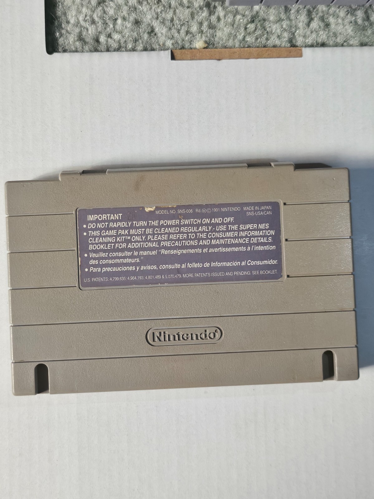 Super Mario Kart (SNES, 1992) *CARTRIDGE ONLY*