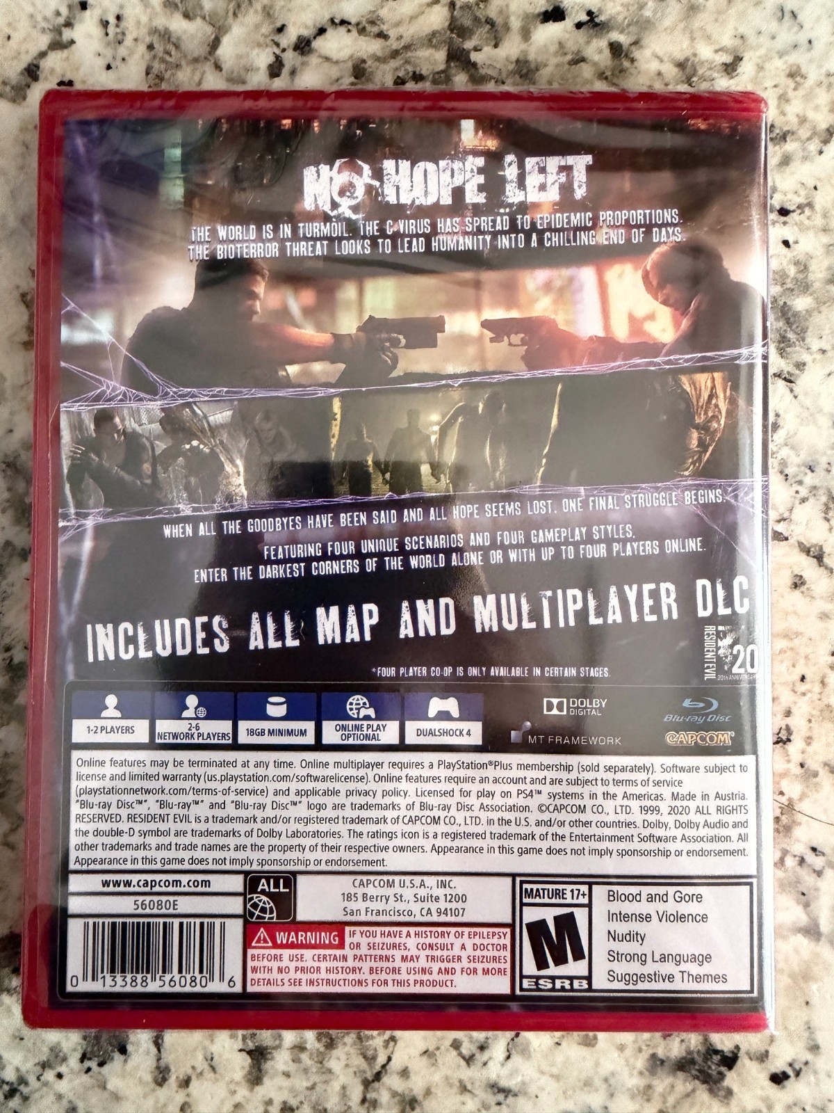 Resident Evil 6 PS4 Brand New Factory Sealed US Includes all map multiplayer DLC