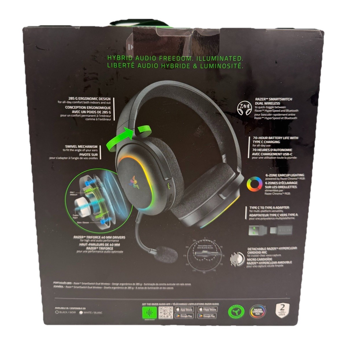 Razer Barracuda X Chroma RGB Wireless Gaming Headset For Switch PS5 PC MAC | New