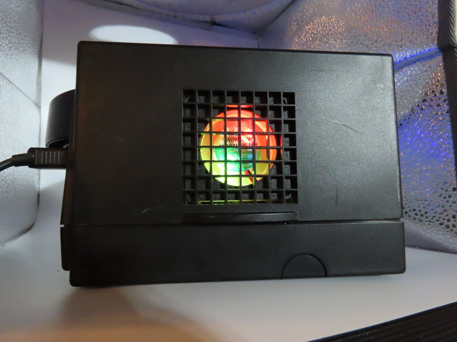 Nintendo GameCube Fan Assembly color changing multi colored light mod DEMO VIDEO