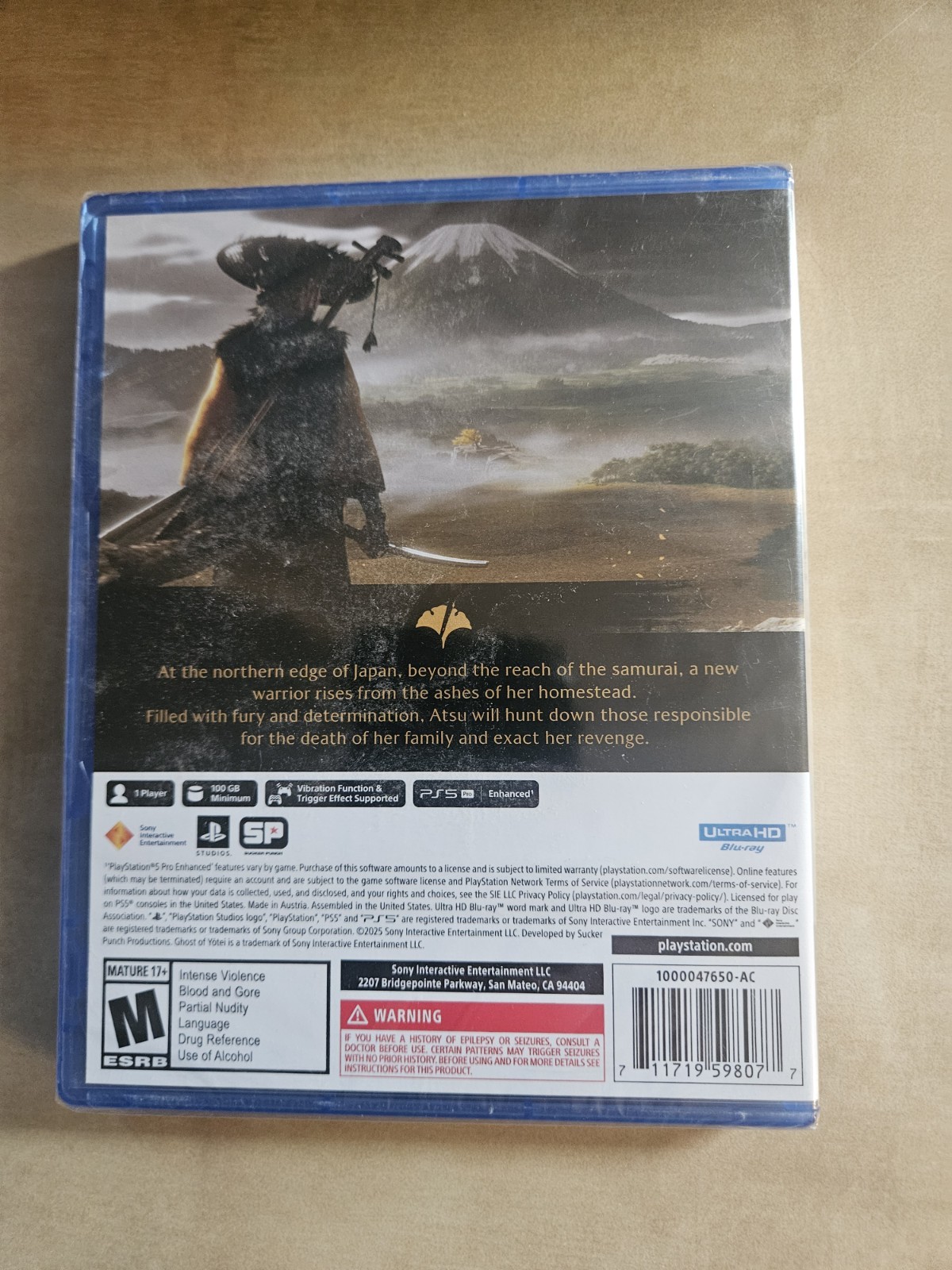 Ghost of Yotei PlayStation 5 – For PlayStation 5 – Rated M (Mature 17+) – Action