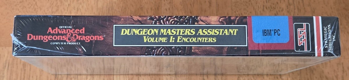New Sealed AD&D Dungeon Masters Assistant Vol 1 PC Big Box Game IBM Complete
