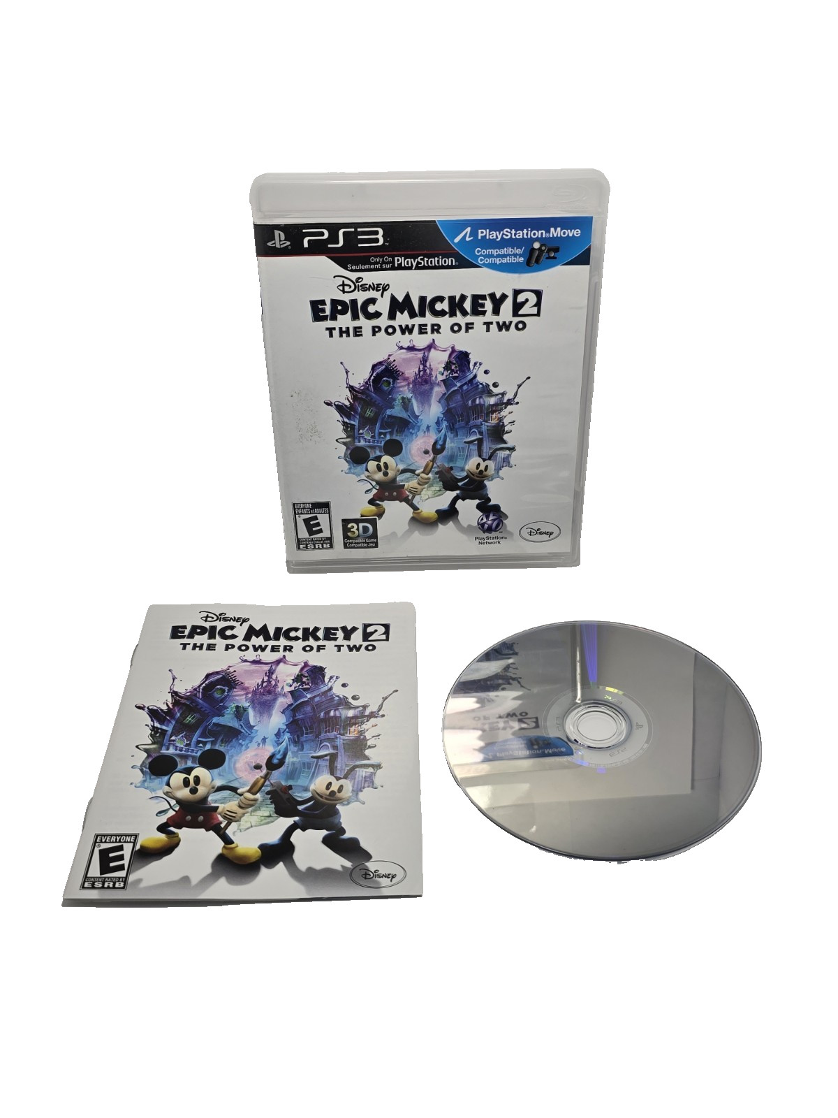 Disney Epic Mickey 2: The Power of Two (2012) PlayStation 3 PS3 CIB Complete