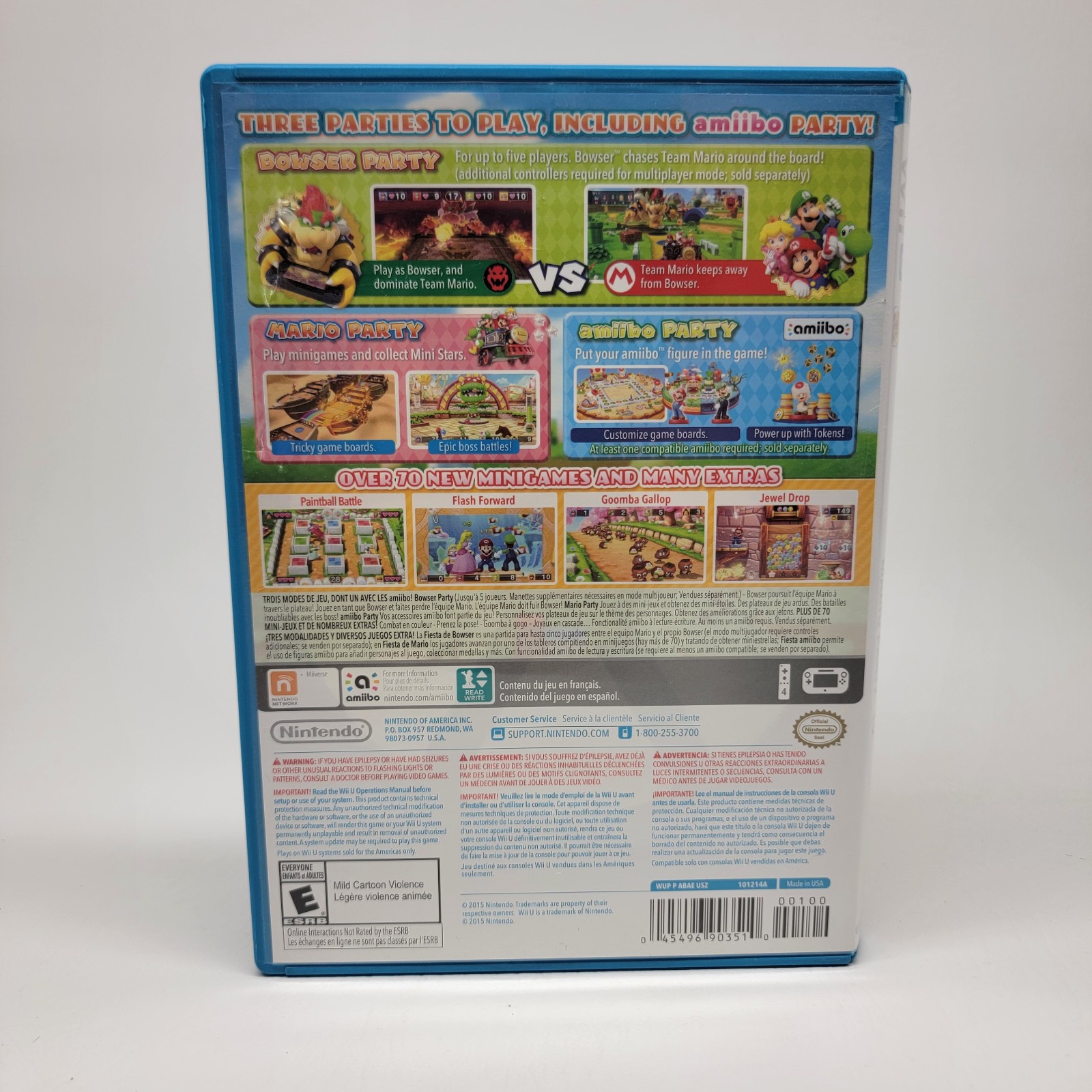 Mario Party 10 (Nintendo Wii U, 2015) – Complete – Tested Working
