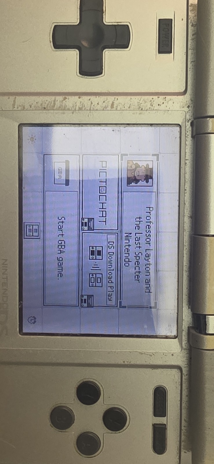 Nintendo DS Original NTR-001 Silver Console – Tested Works w/ Charger