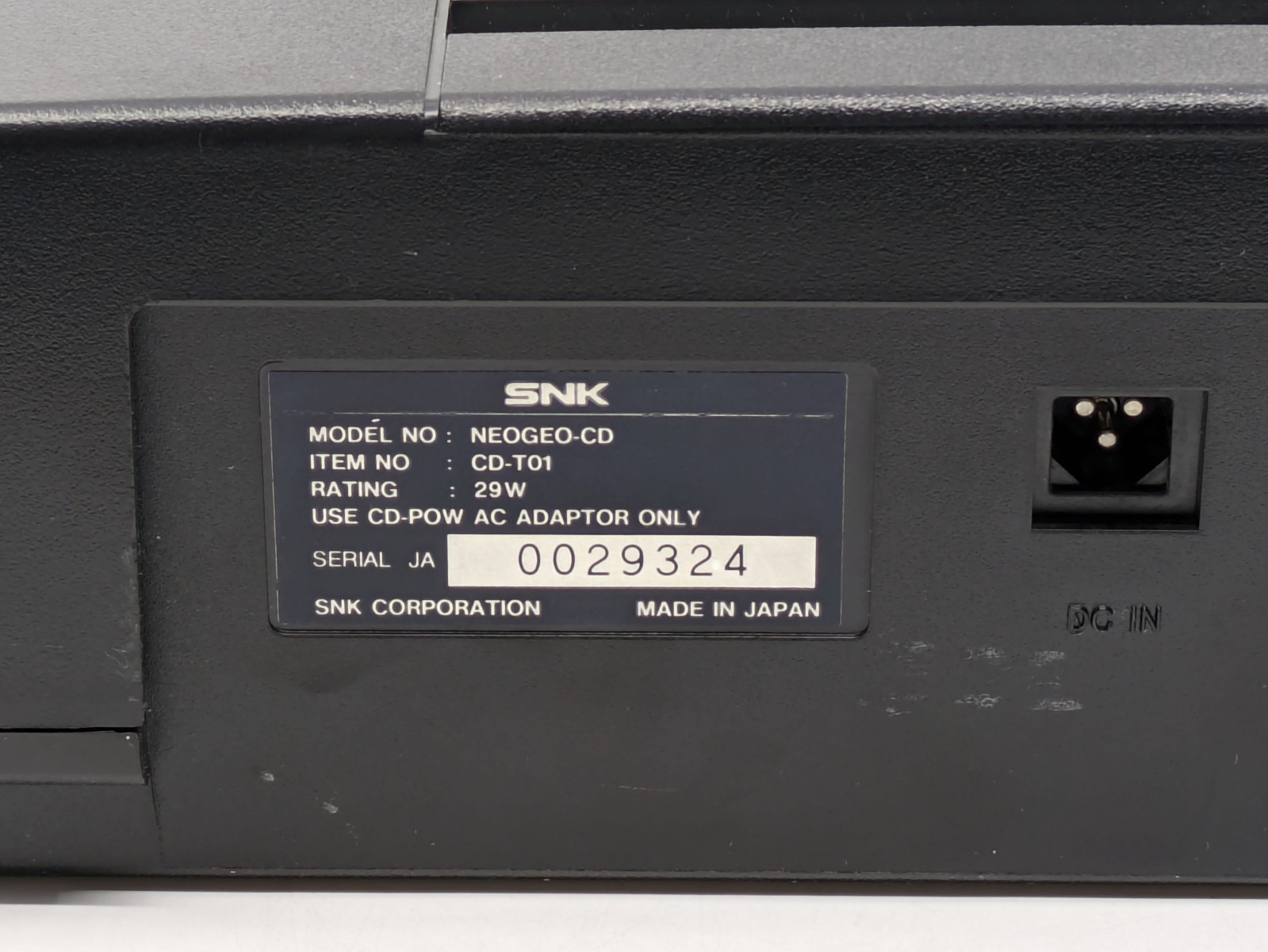 Neo Geo CD CD-T01 Console SNK w/ Controller Tested Working Japan