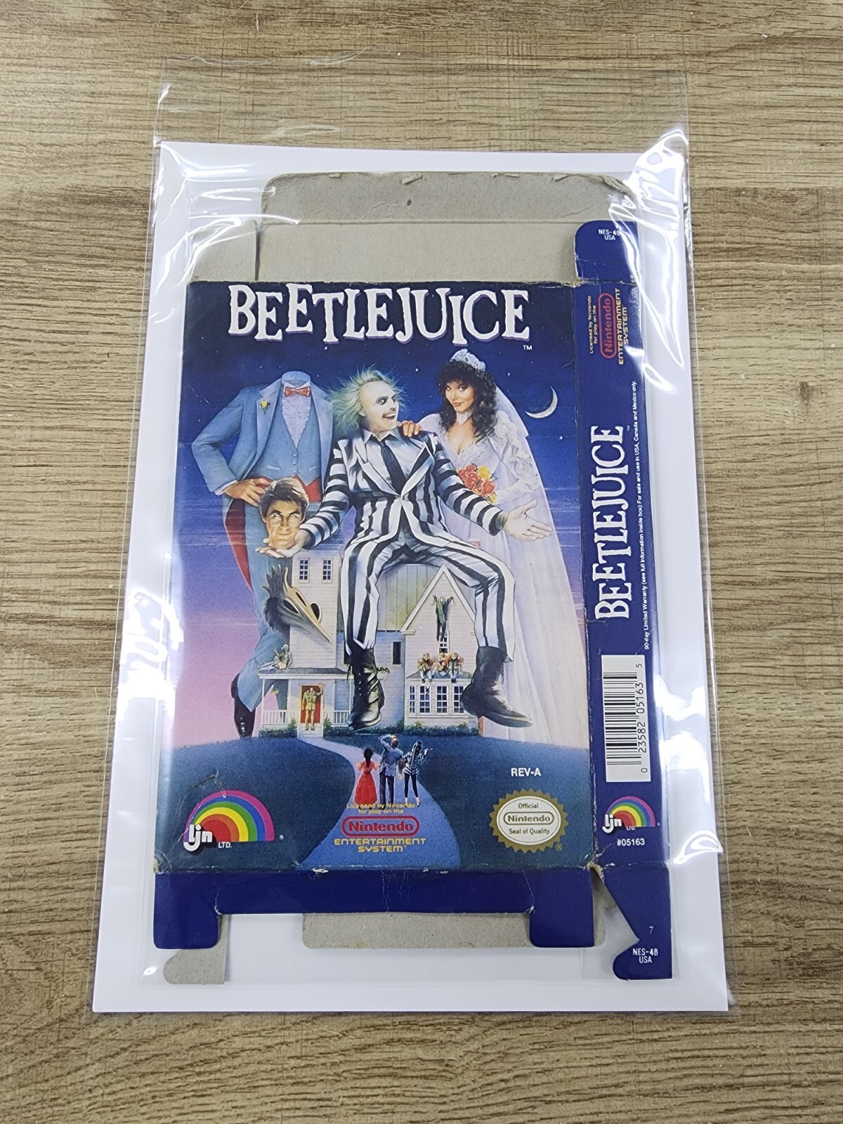 AUTHENTIC USED BOX ONLY – NO GAME – BEETLEJUICE – NES