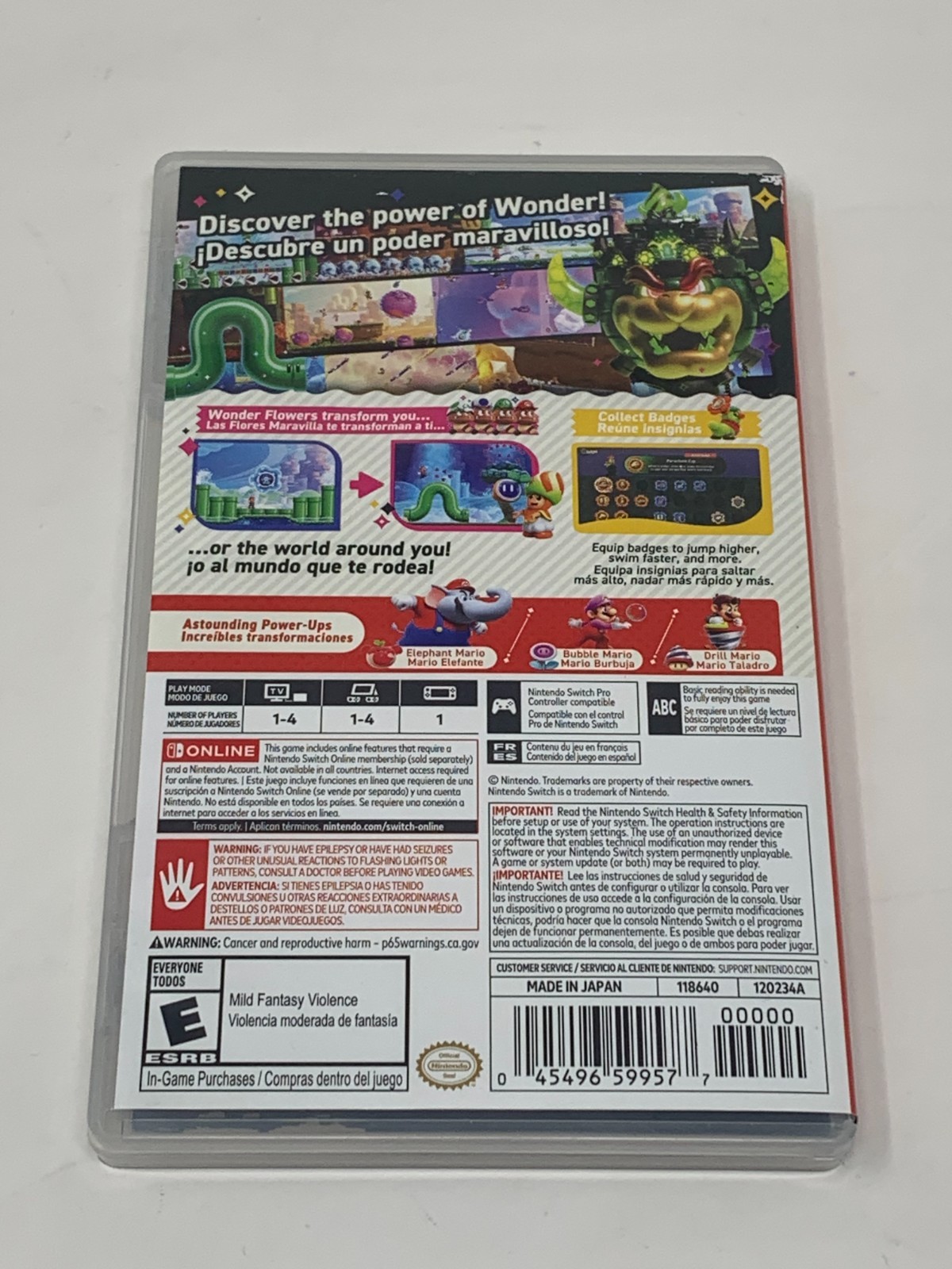 Super Mario Bros Wonder – Nintendo Switch