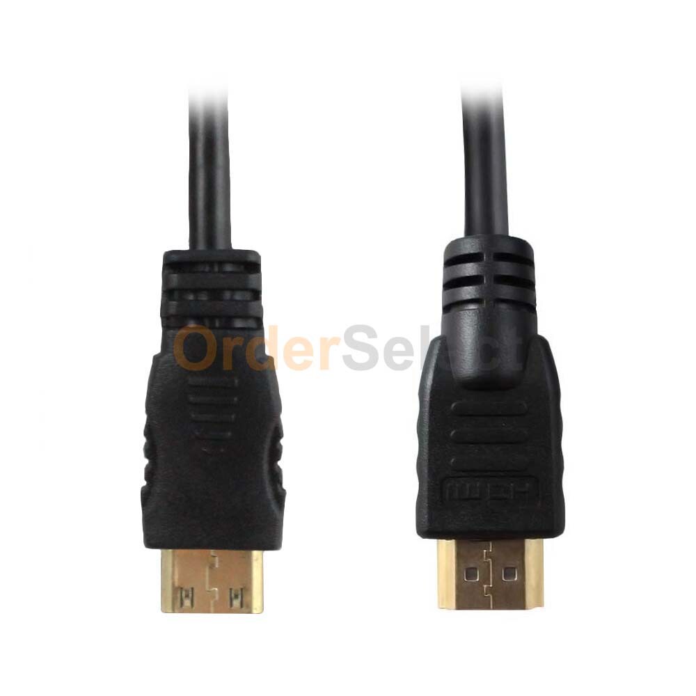 6 FT Mini-HDMI to HDMI 1080p Male to Male Cable 1.3a Type A to C HD Quality