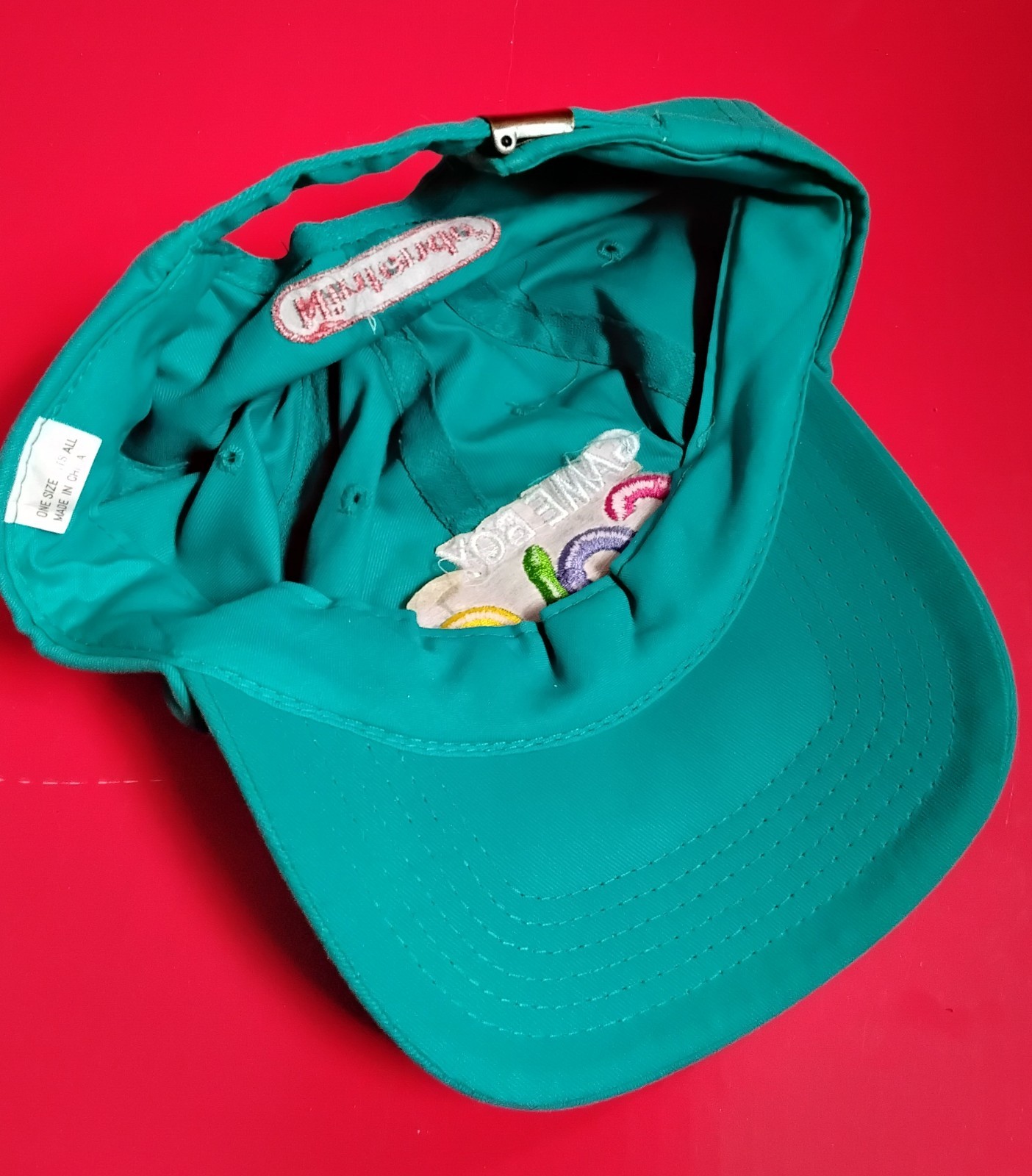 Authentic 1998 GameBoy Color Promotional hat, Turquoise, Mint, Nvr Usd!