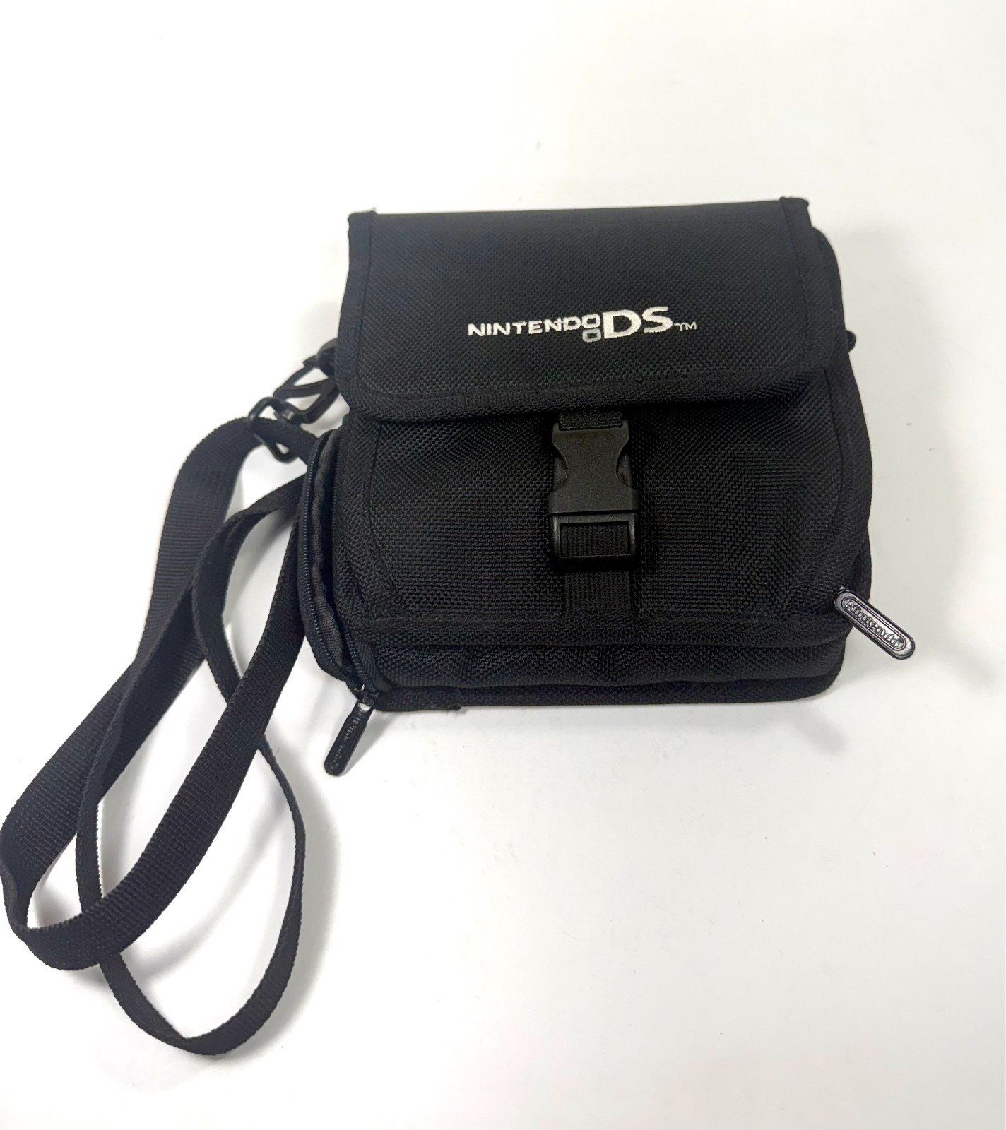 Nintendo Cobalt & Black DS Lite with Charger & Case Tested & Works!