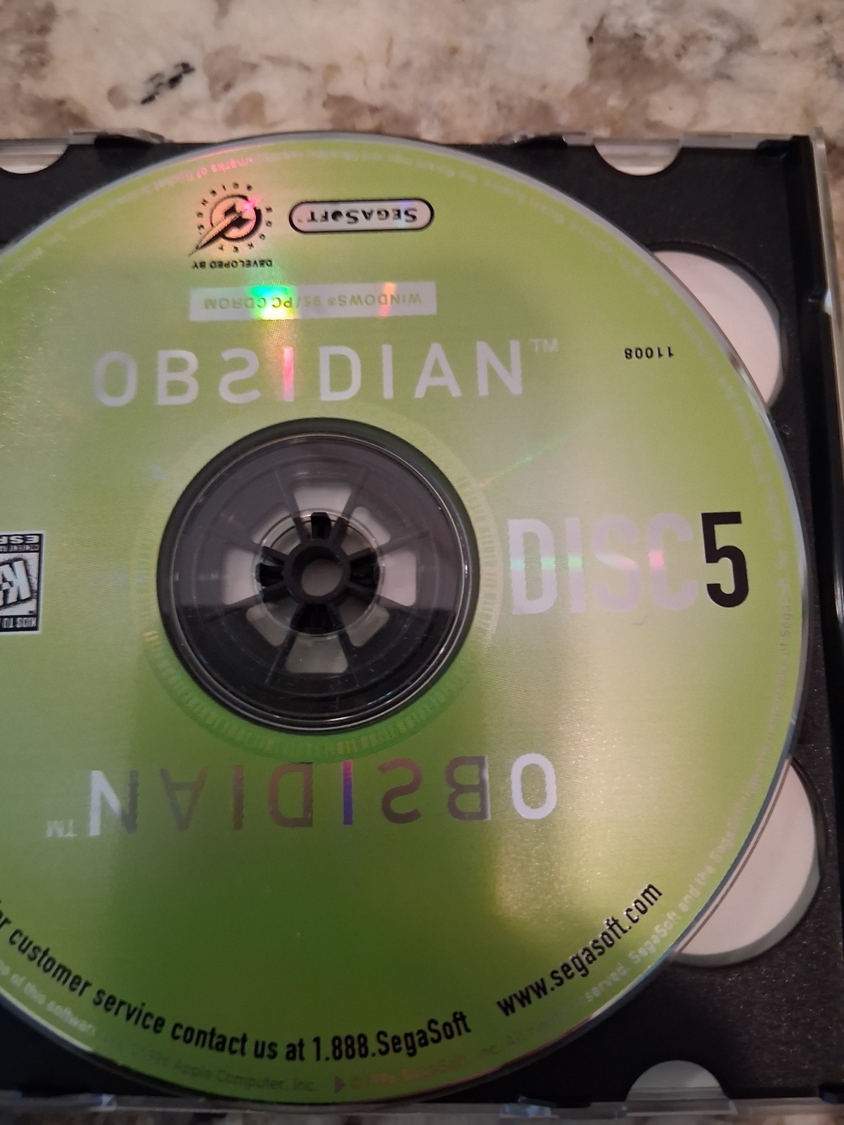 [E] Obsidian PC Windows 95 1996 Sega Soft CD Rom Game Full Game