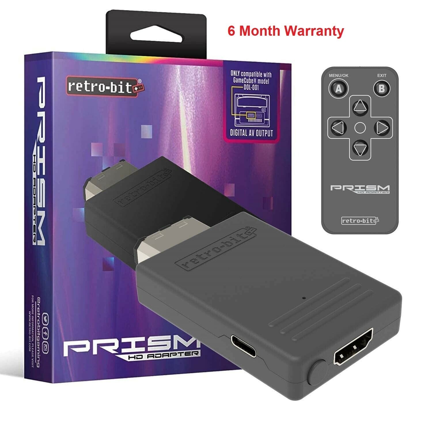 Retro-Bit Prism HDMI Adapter for GameCube GameCube (Model DOL-001)