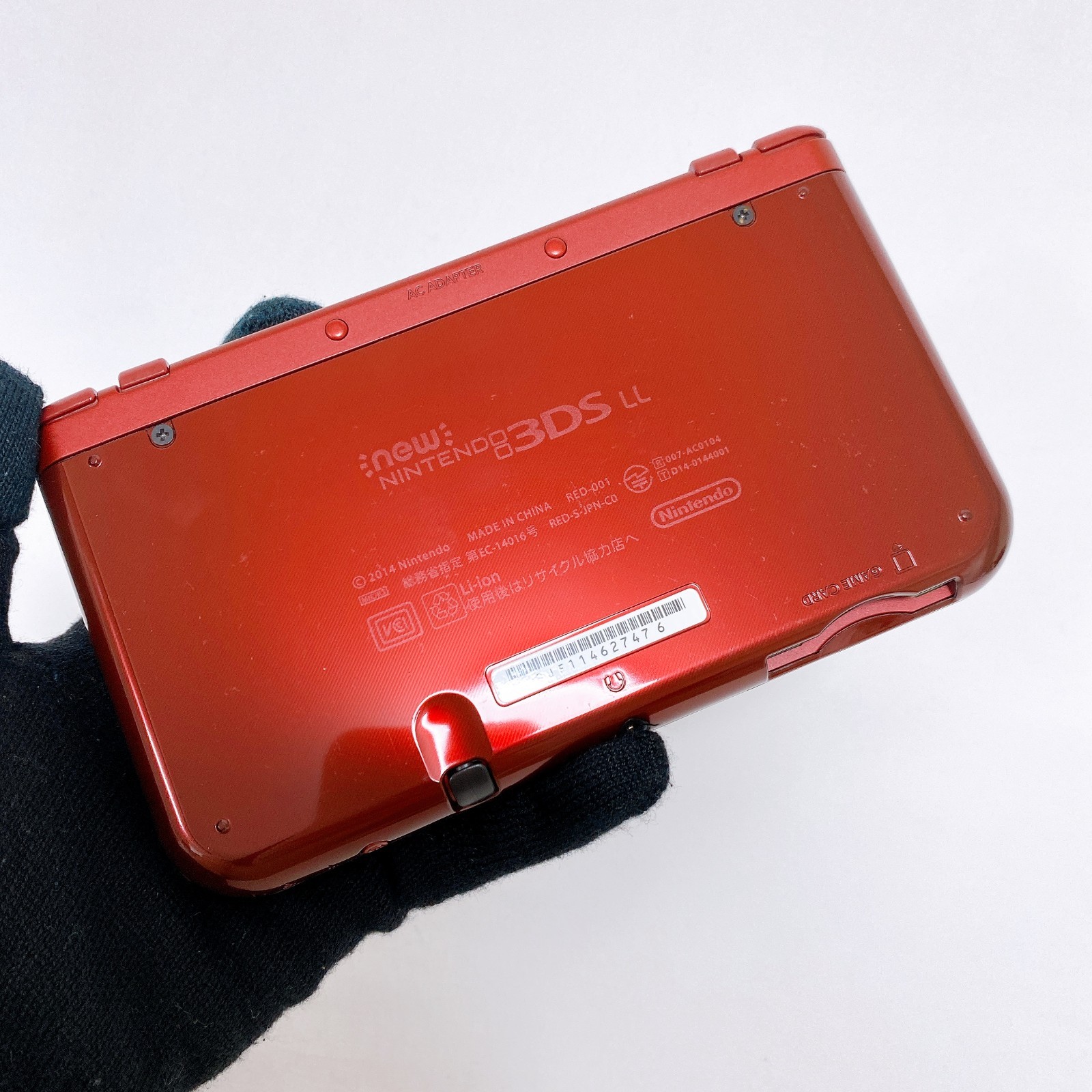 New Nintendo 3DS XL LL Metallic Red Console Stylus Japan Tested Working Rank A