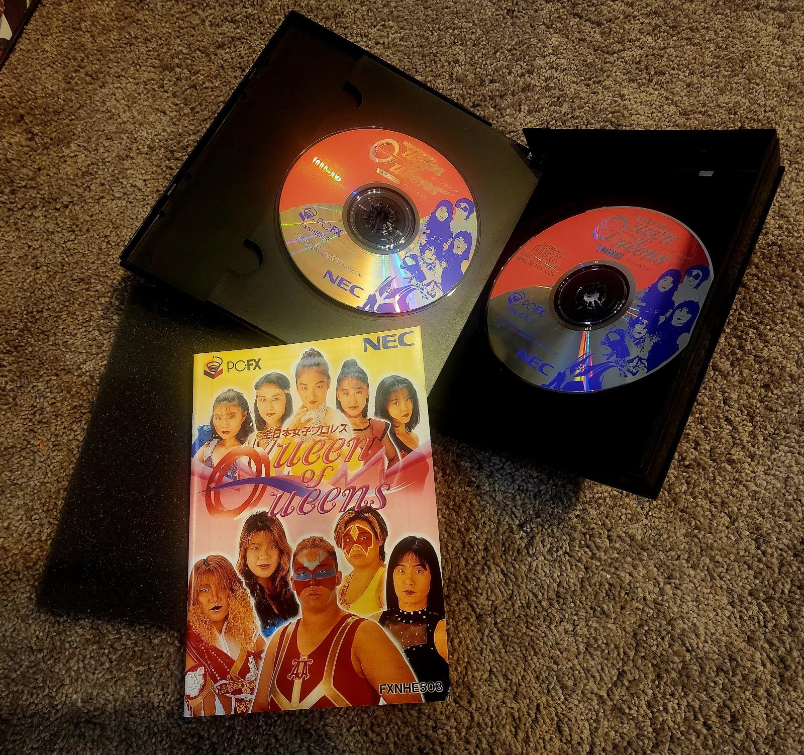 NEC PC-FX Queen of Queens Japanese US SELLER All Japan Women’s Pro Wrestling