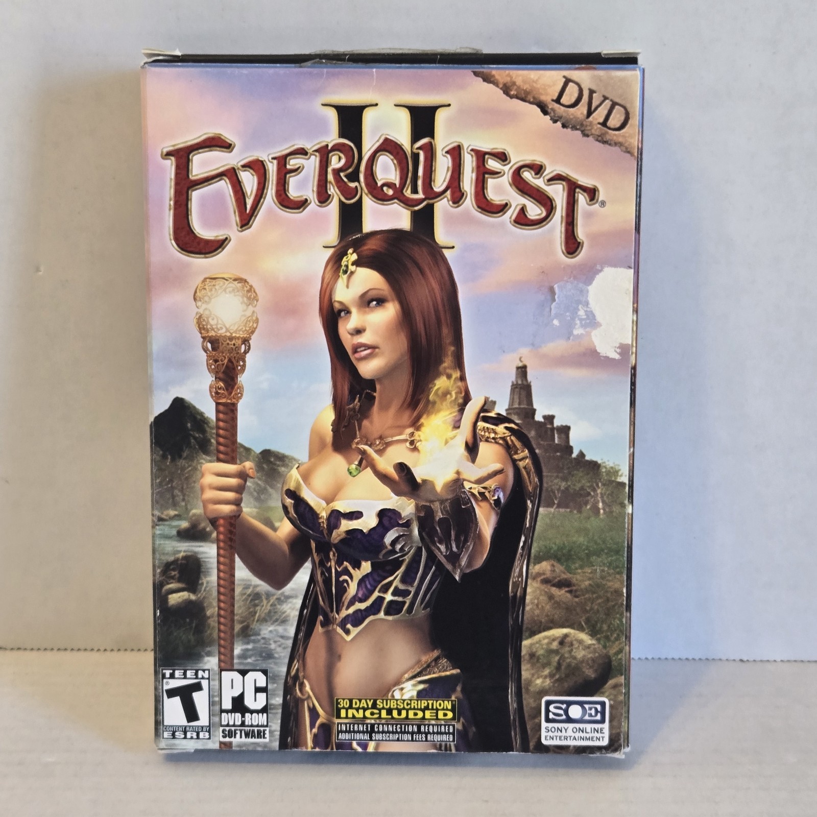 EverQuest 2 II w/Map PC Gaming DVD-ROM 2004 Sony SOE CIB **100% COMPLETE**