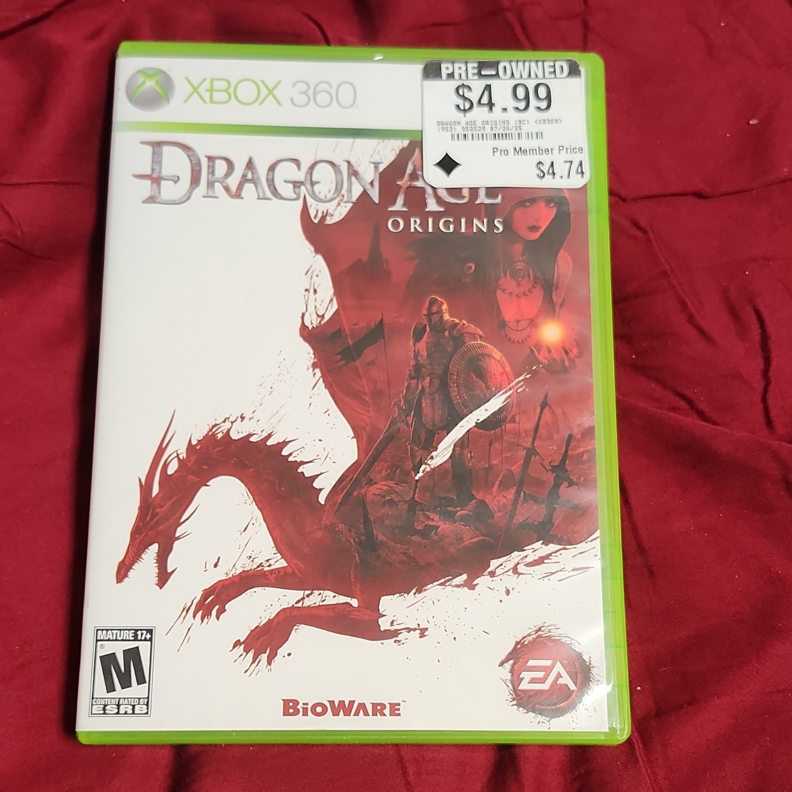 EA Dragon Age: Origins (Microsoft Xbox 360) M Mature, Dragon Age Series