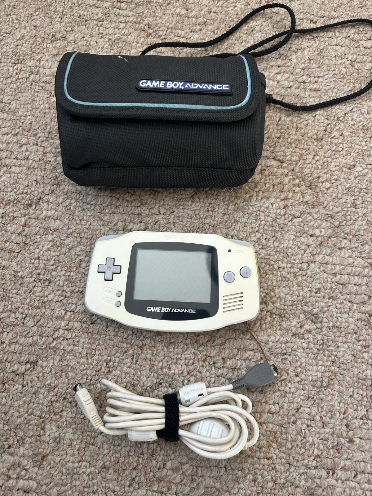 Nintendo Game Boy Advance White Console With Many Popular Mario Games and More