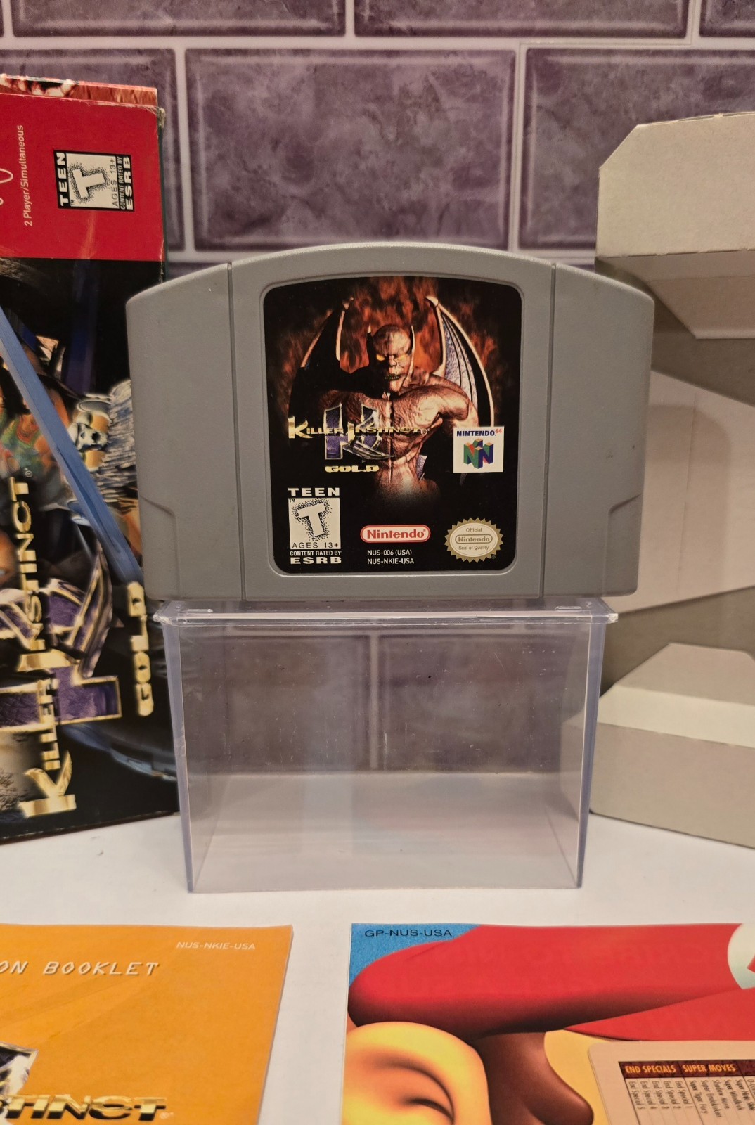 Nintendo N64 Killer Instinct Gold CIB *Tested & Works*