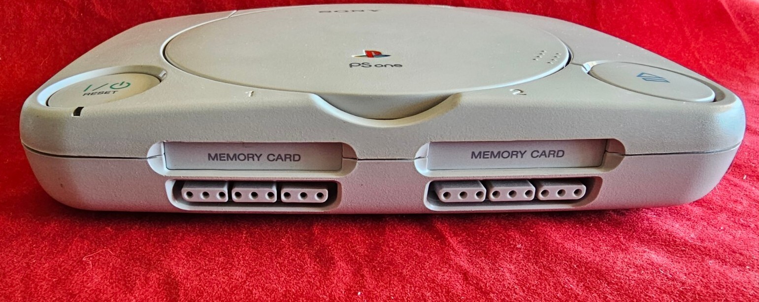 Sony Playstation PS One Video Game Console -Gray Pwr Mem Card TVCable Controller
