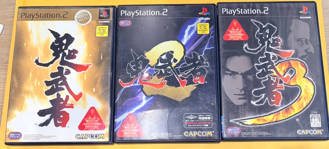 Onimusha 1 2 3 Lot (Capcom) [JAPAN IMPORT] Sony Playstation 2 PS2 – VERY GOOD
