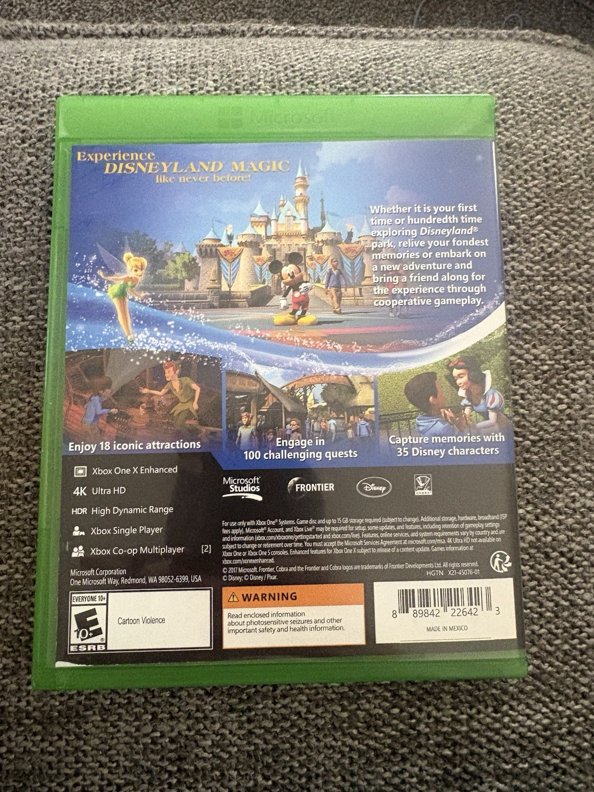 Disneyland Adventures Microsoft One Xbox Enhanced 4k UHD Exclusive MINT