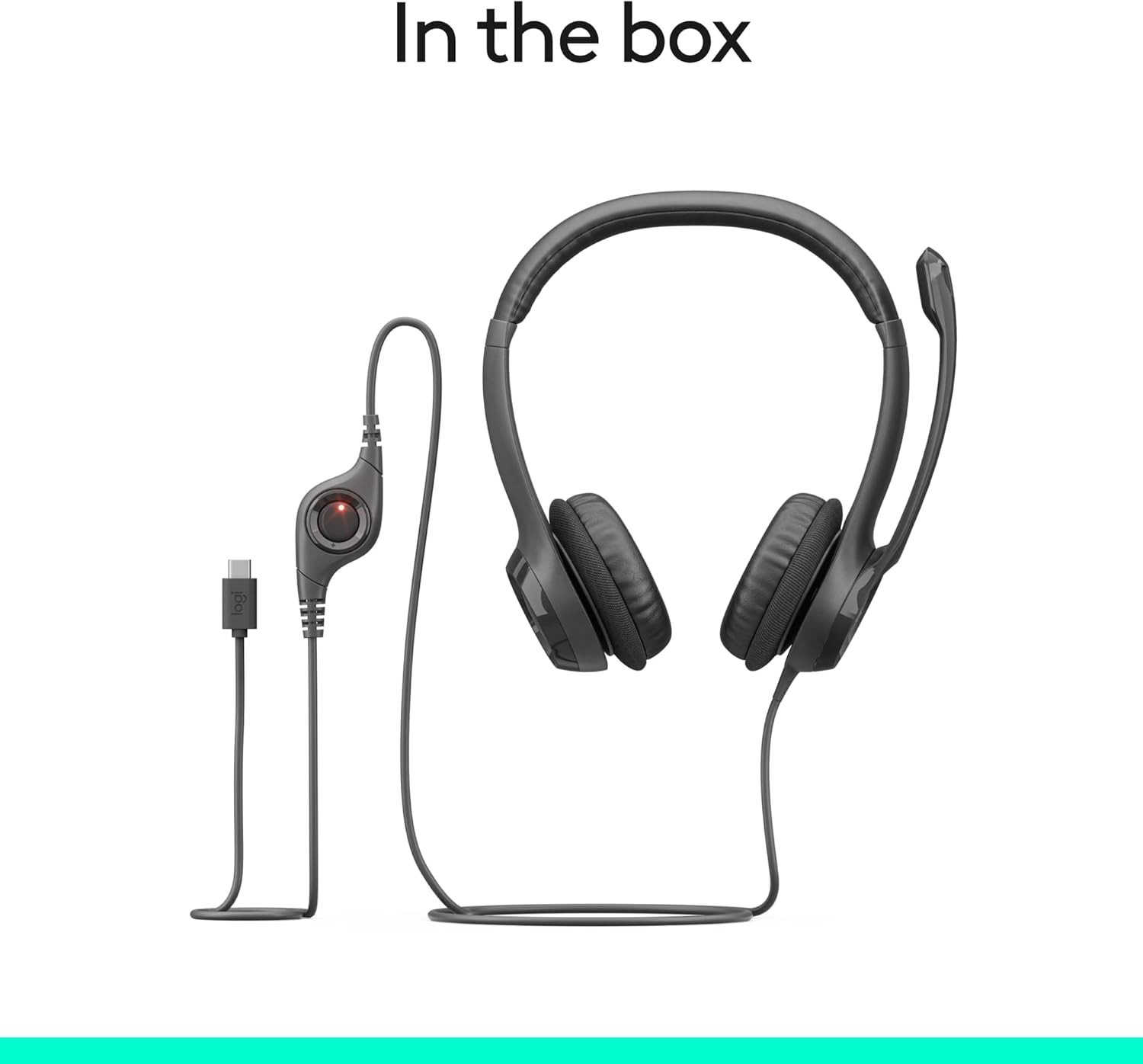 H391 USB-C Wired Headset: Noise-Canceling, Comfortable, for PC & Chromebook