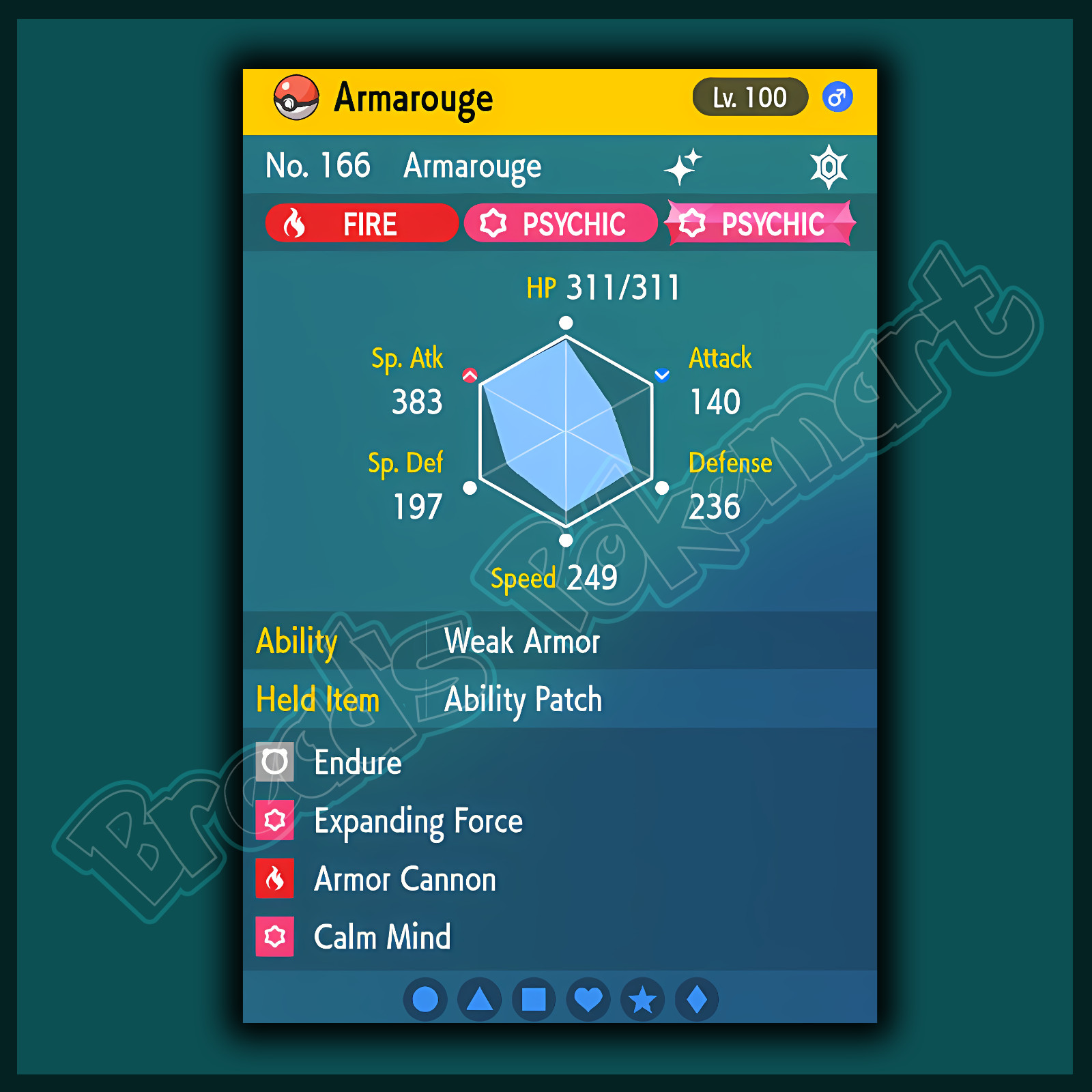 ARMAROUGE + CERULEDGE ✨ SHINY 6IV ✨ POKEMON SCARLET and VIOLET Competitive/Raid