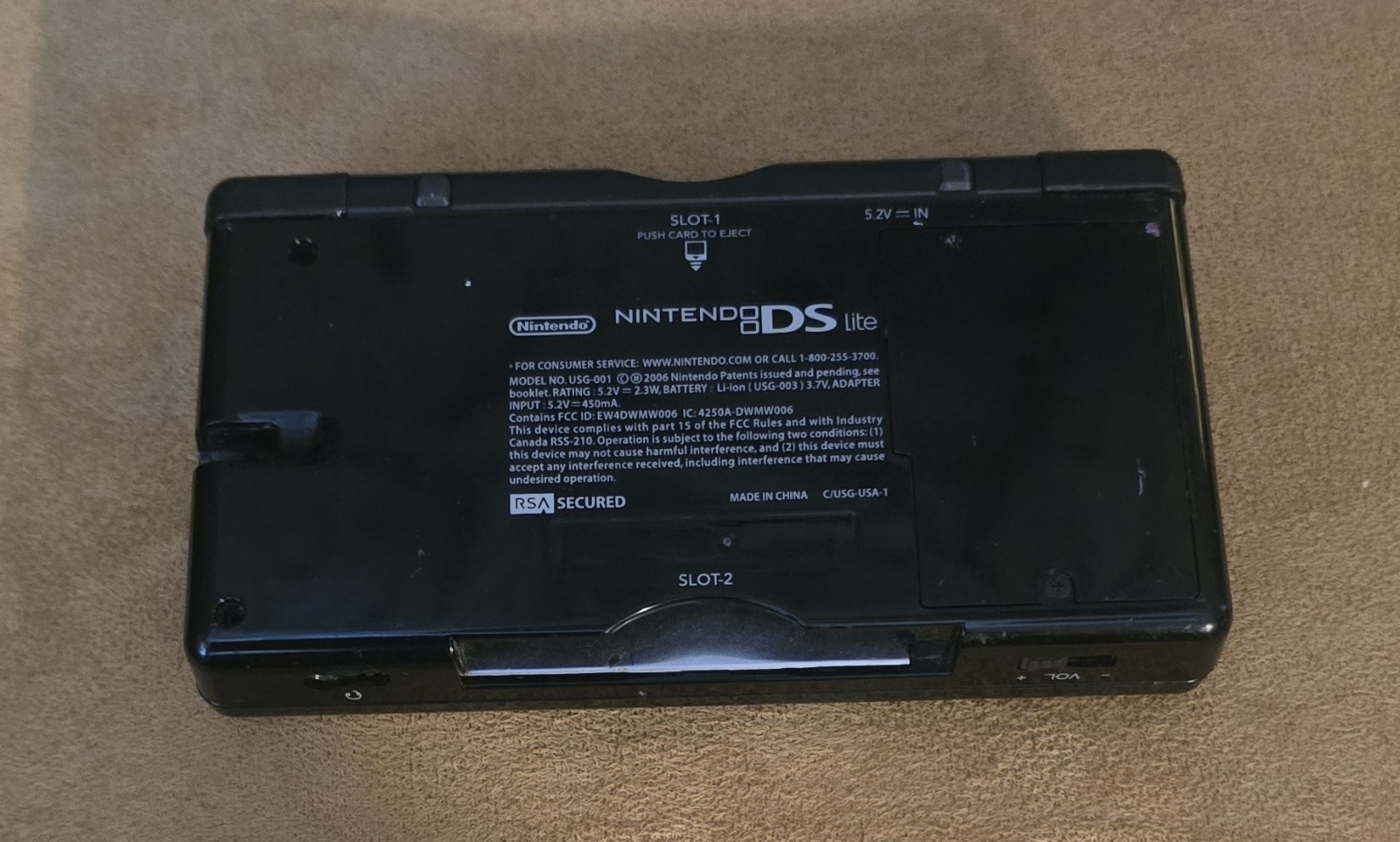 DS Lite Blue and Black – No Charger and Stylus Included Tested Works