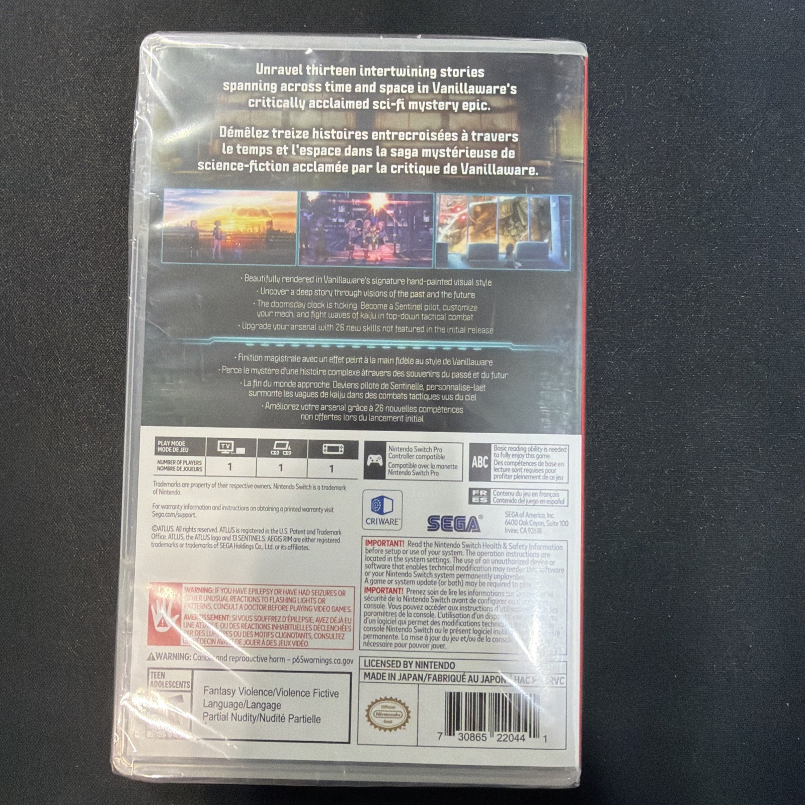 New! 13 Sentinels: Aegis Rim Launch Edition (Nintendo Switch) Sealed