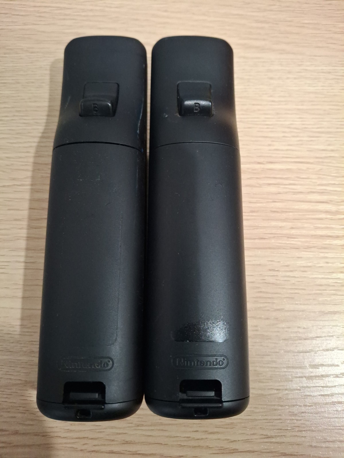 Lot Of 2 Nintendo OEM Wii Remote Black Controllers Official – Working RVL-003