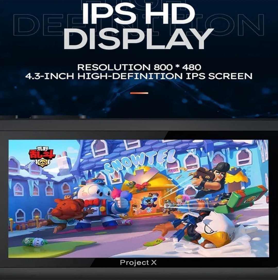 Project X 4.3 inch HD Portable Handheld Game Console Built in 20000 Games