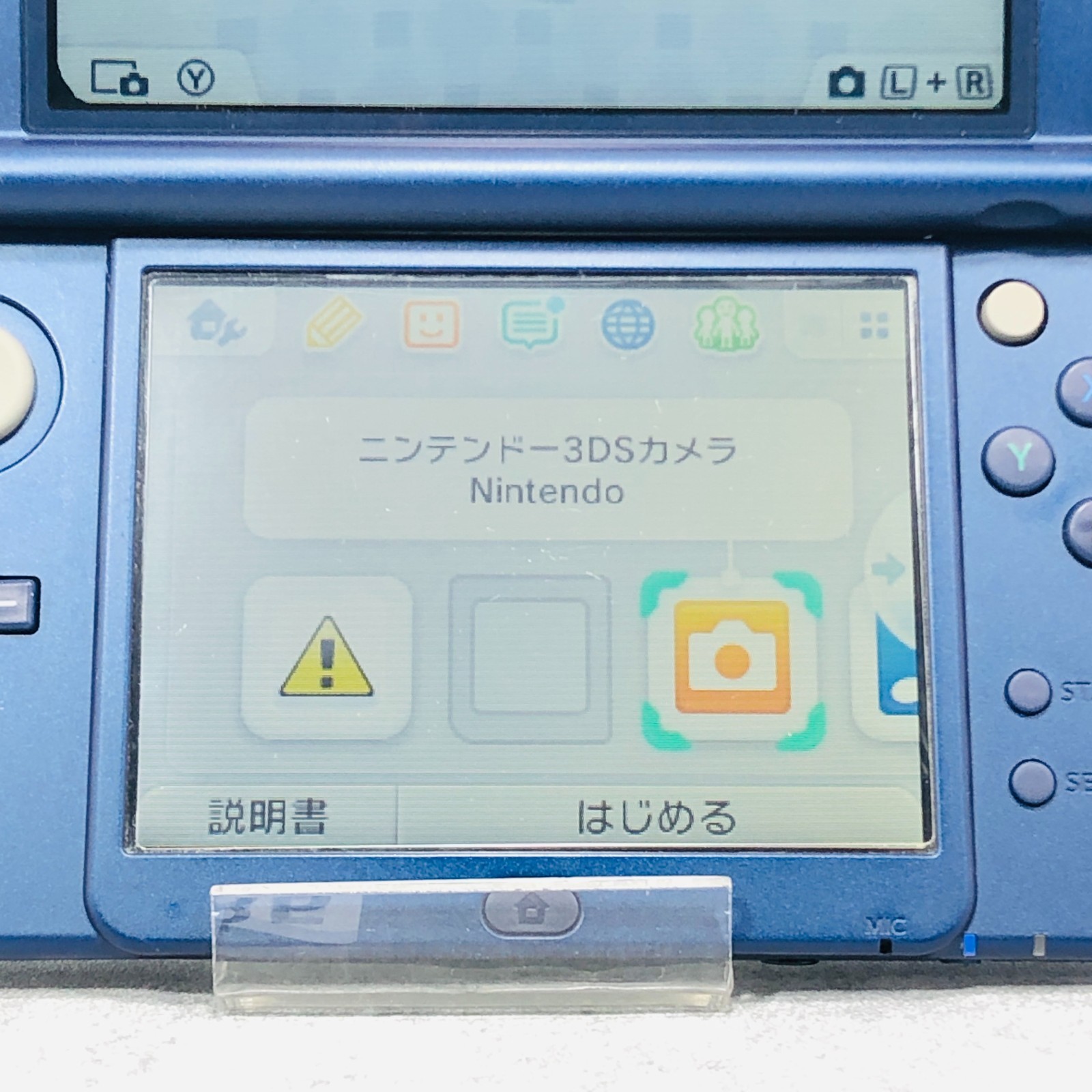 [Top IPS / EX+1] New Nintendo 3DS LL XL Metallic Blue console Japan NTSC-J 06-85