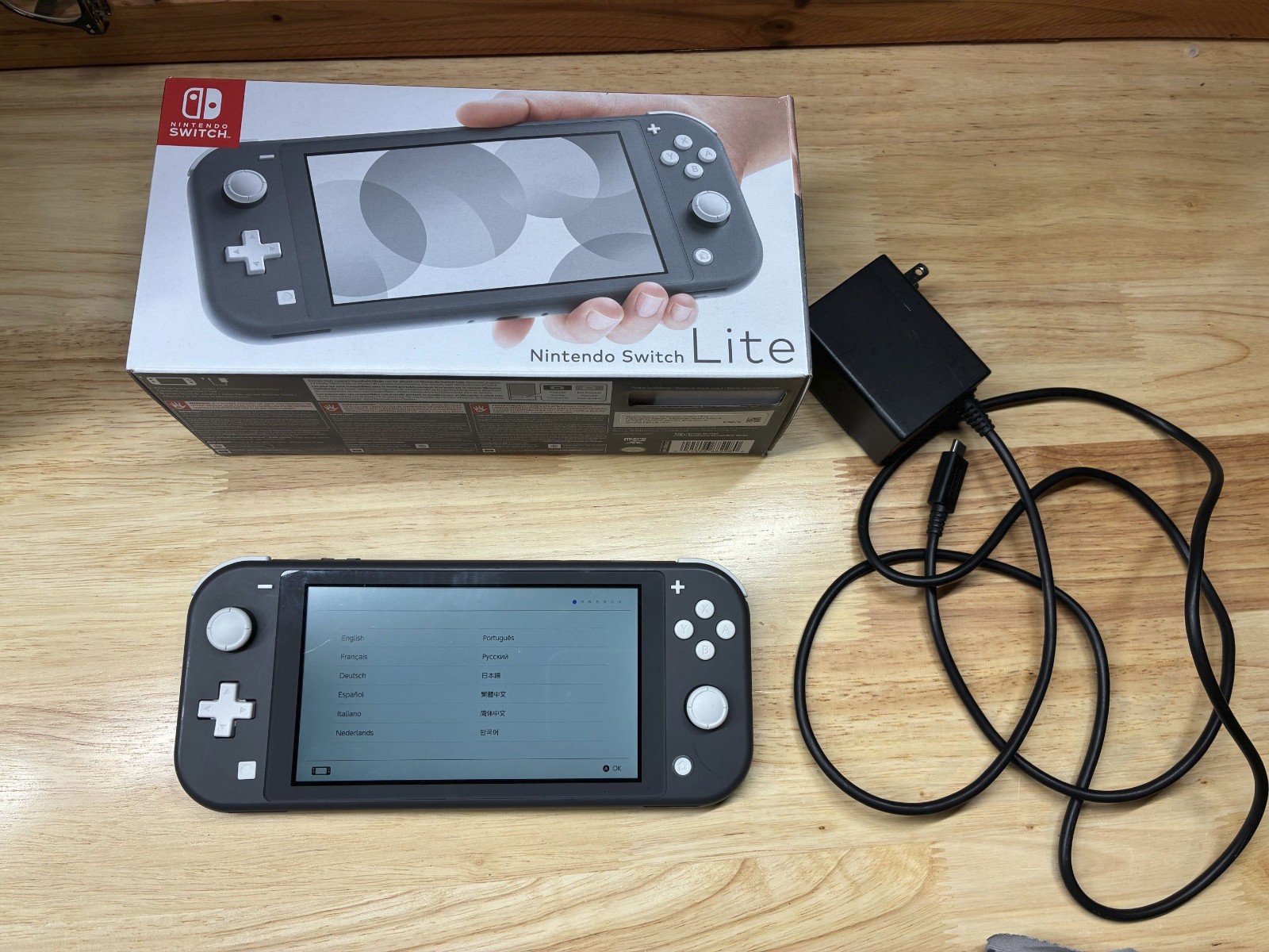 Nintendo Switch Lite Handheld- Grey (Used, Good Condition)