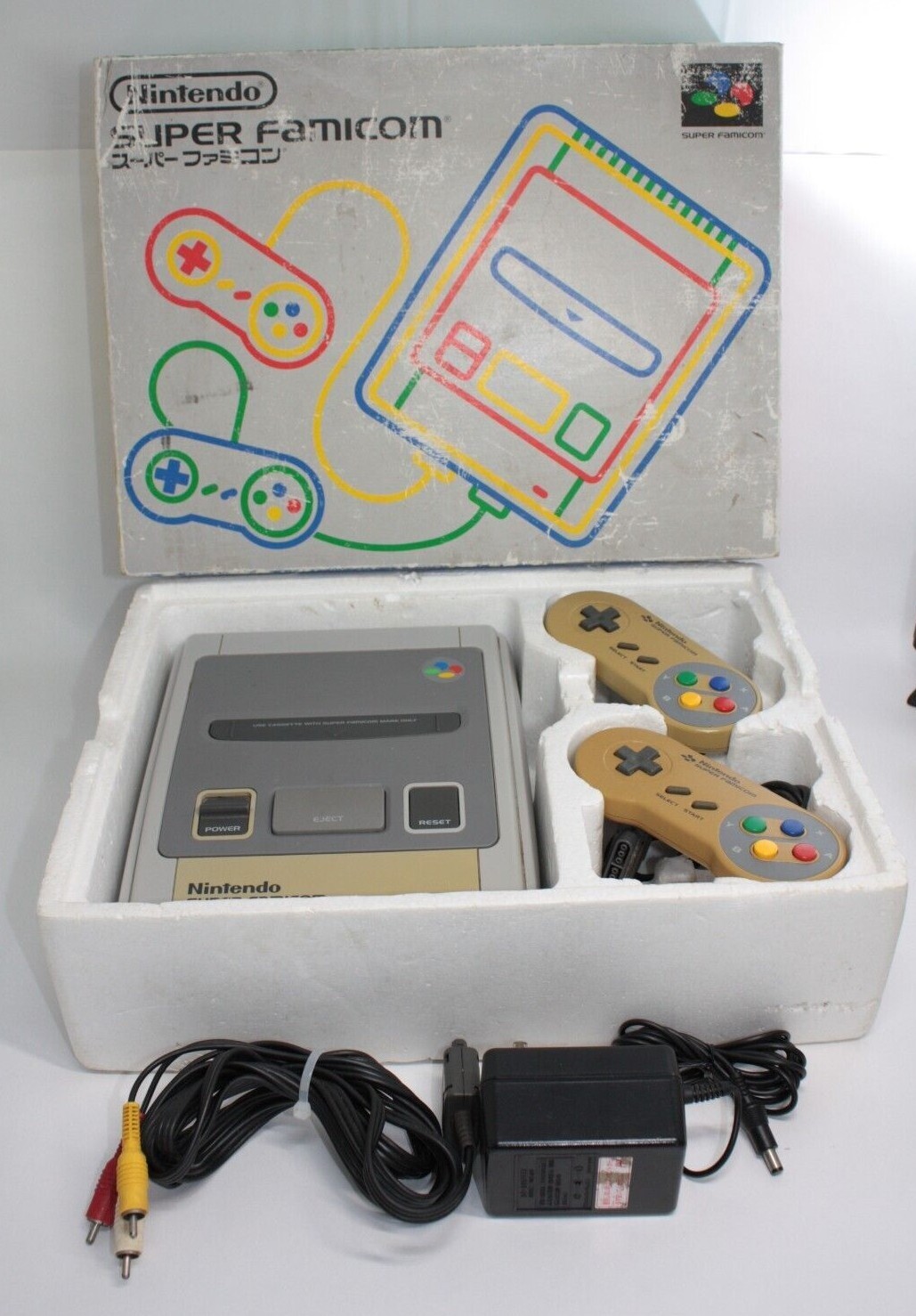 Nintendo Super Famicom Console Set SFC Japanese Language Edition Working Tested