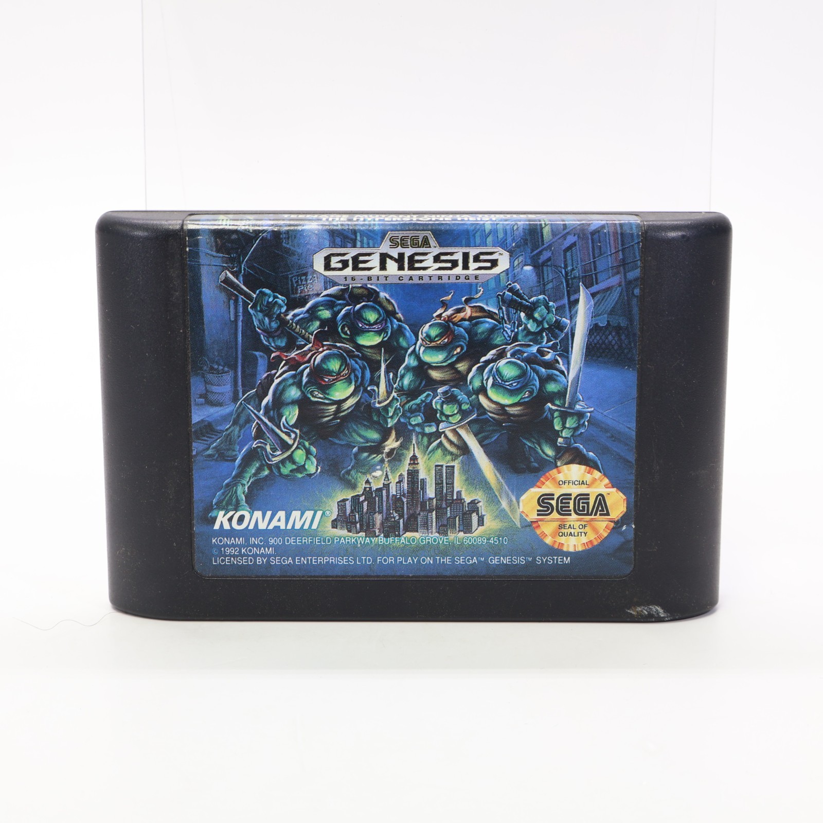Teenage Mutant Ninja Turtles Hyperstone Heist (Genesis) No Manual – Auth Great
