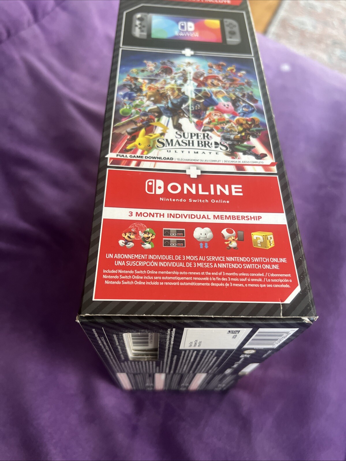 Nintendo Switch (OLED Model) Super Smash Bros. Ultimate Bundle Console Gray NEW