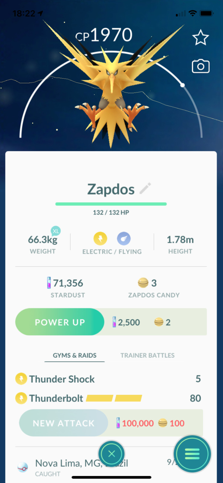 Pokémon TRADE – Zapdos Lv20 !! 30 Days Friendhship bonus !!
