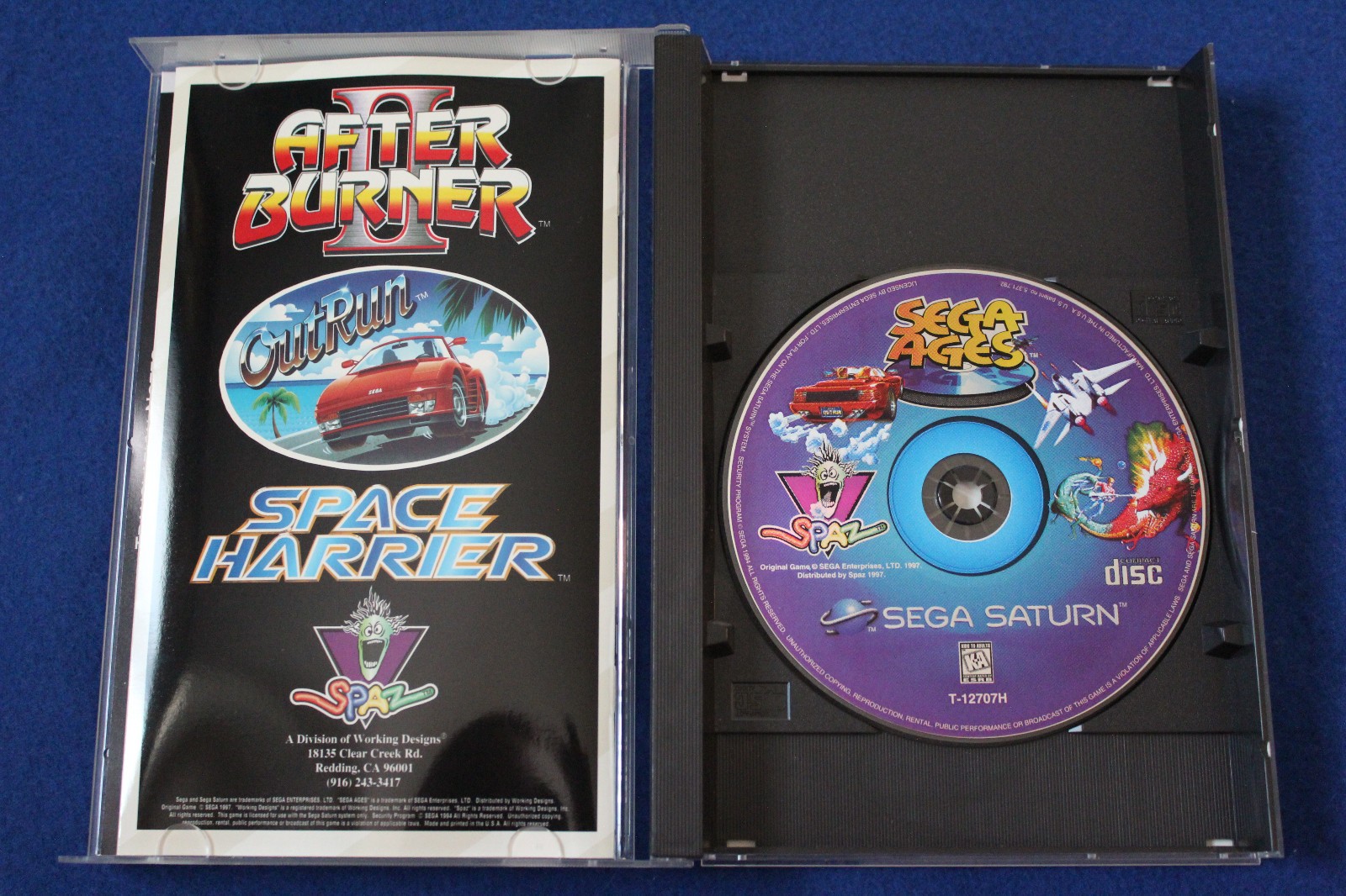Sega Ages (Sega Saturn, 1997) CIB Complete w/ Manual + Reg Card Tested Excellent