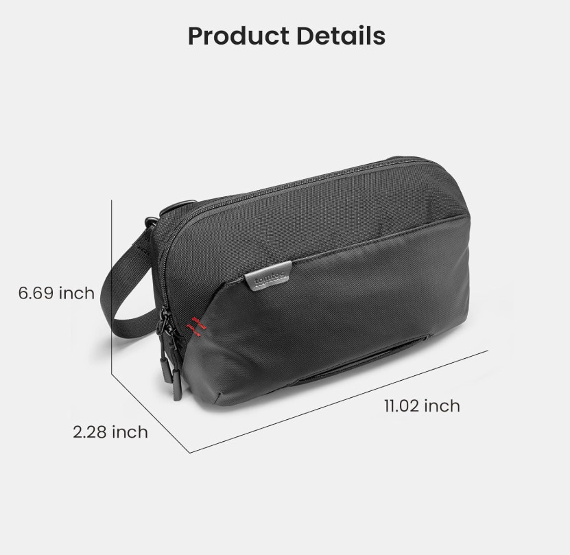 Tomtoc Nintendo Switch OLED Sling Carrying Bag Case Arccos *NO GAME CARD HOLDER*
