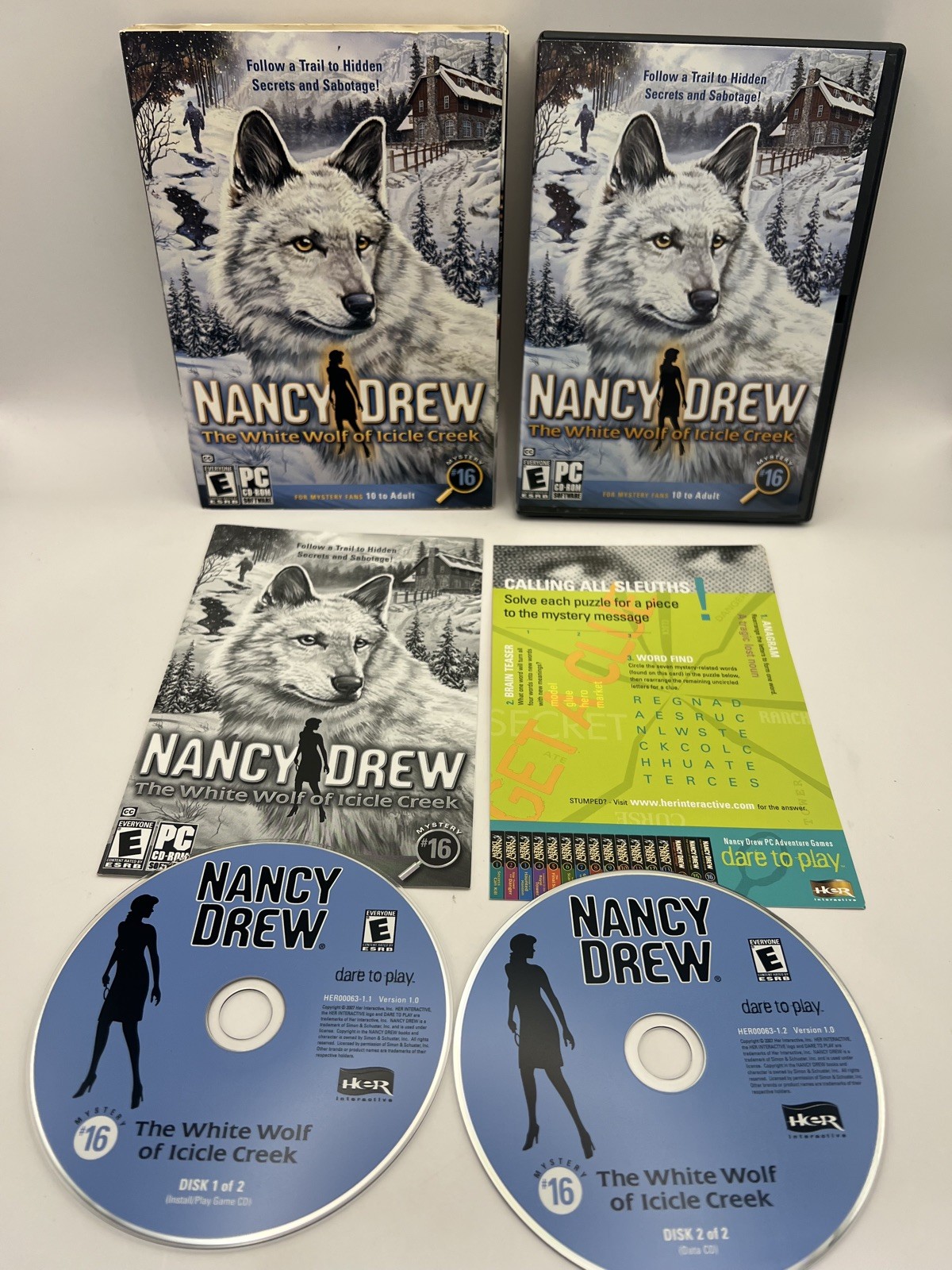 Nancy Drew PC Game Lot of 9 Big Box Adventure Mystery HER Interactive