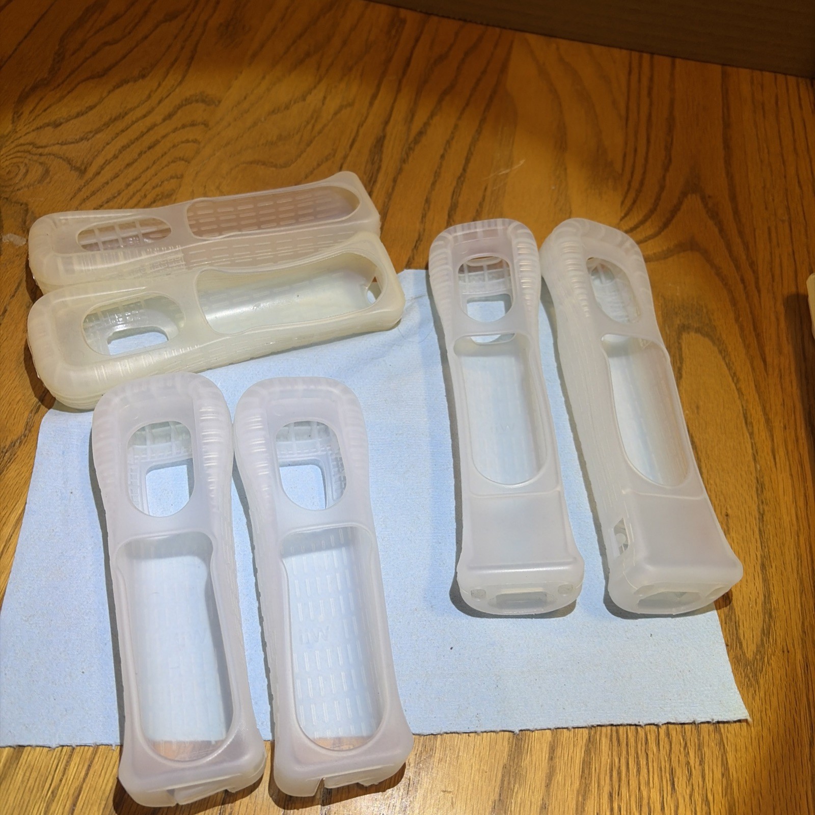 6 Official Nintendo Wii OEM Remote Rubber Silicone Gel Cover Sleeves Lot