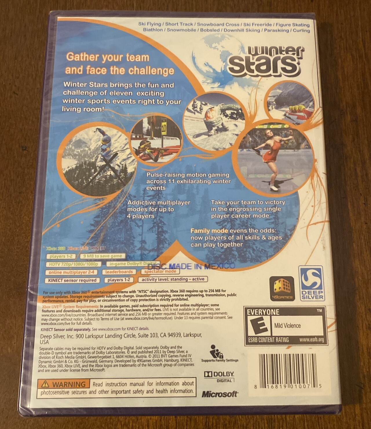 Winter Stars Microsoft Xbox 360 New & Sealed Video Game