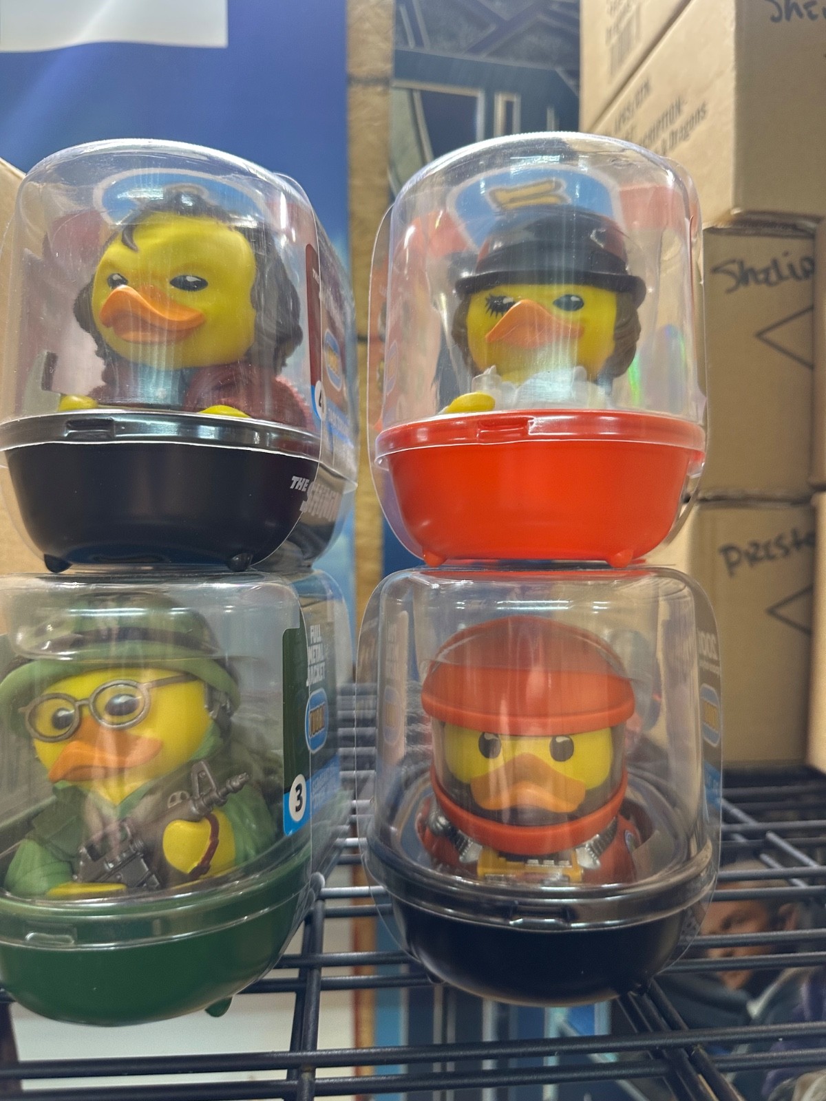 TUBBZ 1ST Edition 4pc Stanley Kubrick shining, full metal jacket clockwork Ducks