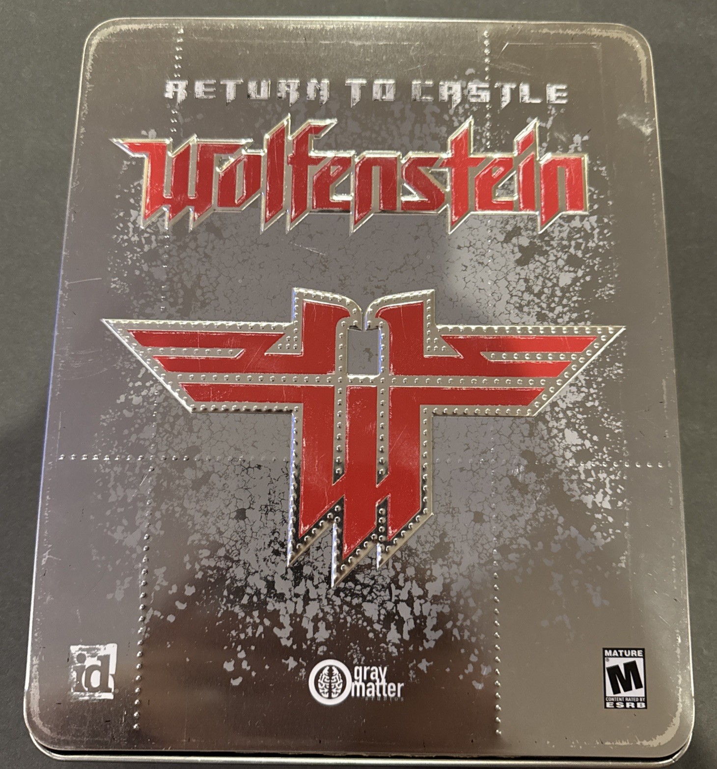 Return to Castle Wolfenstein: PC Limited Edition Metal Tin Big Box Vintage 2001