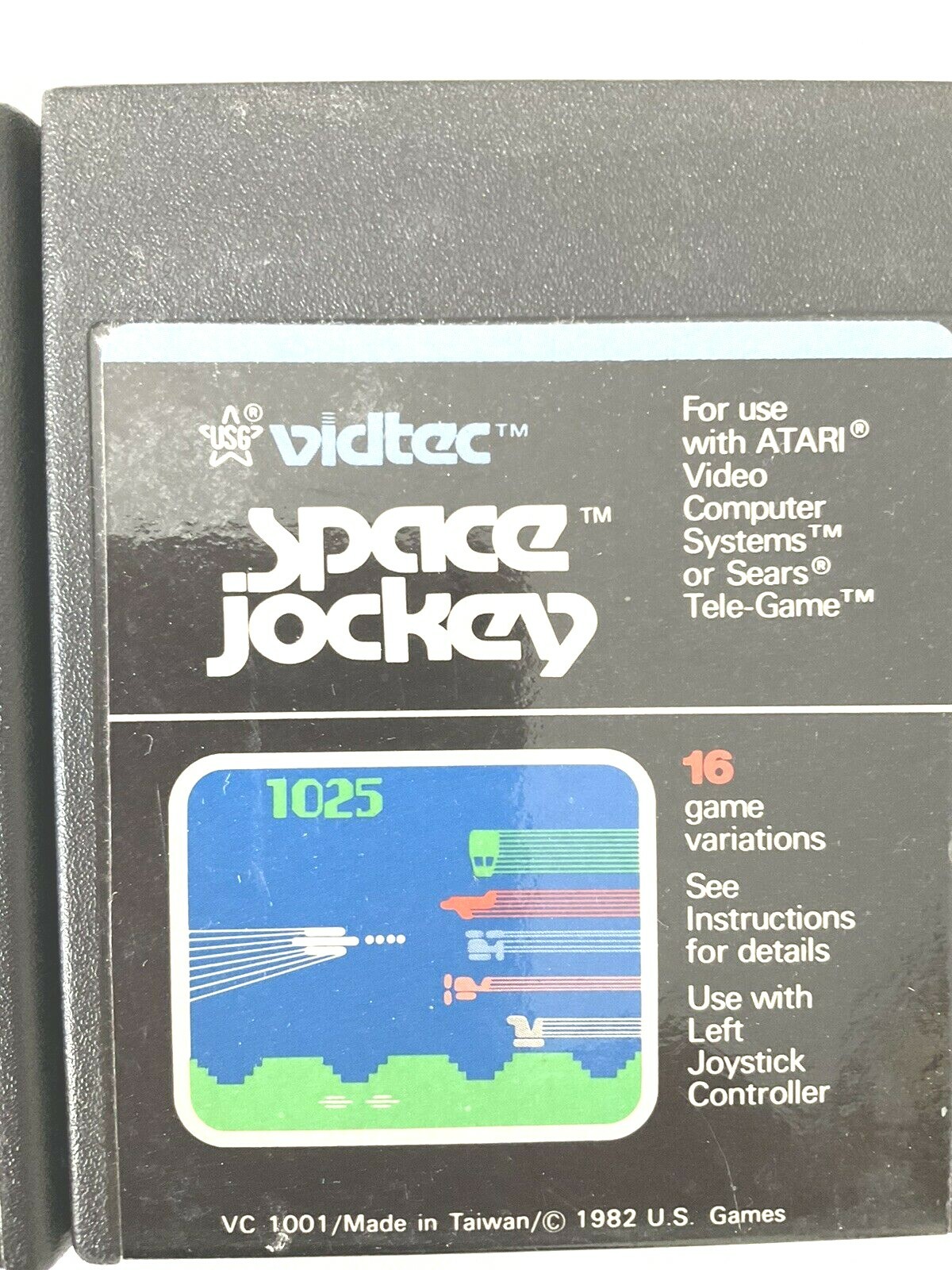 Vidtec Video Games Lot 3 Word Zapper Space Jockey Sneak’ n Peak For Atari Used