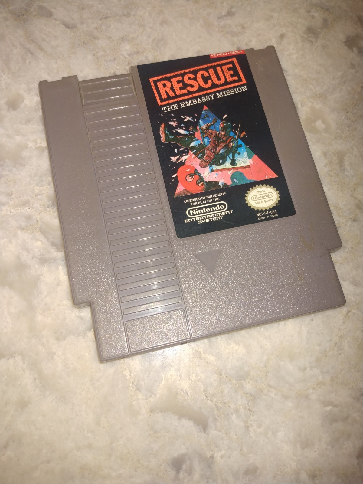 Lot Of 5 NES Games: Bungeling Bay, Heavy Barrell, Renegade, Rescue, Rambo