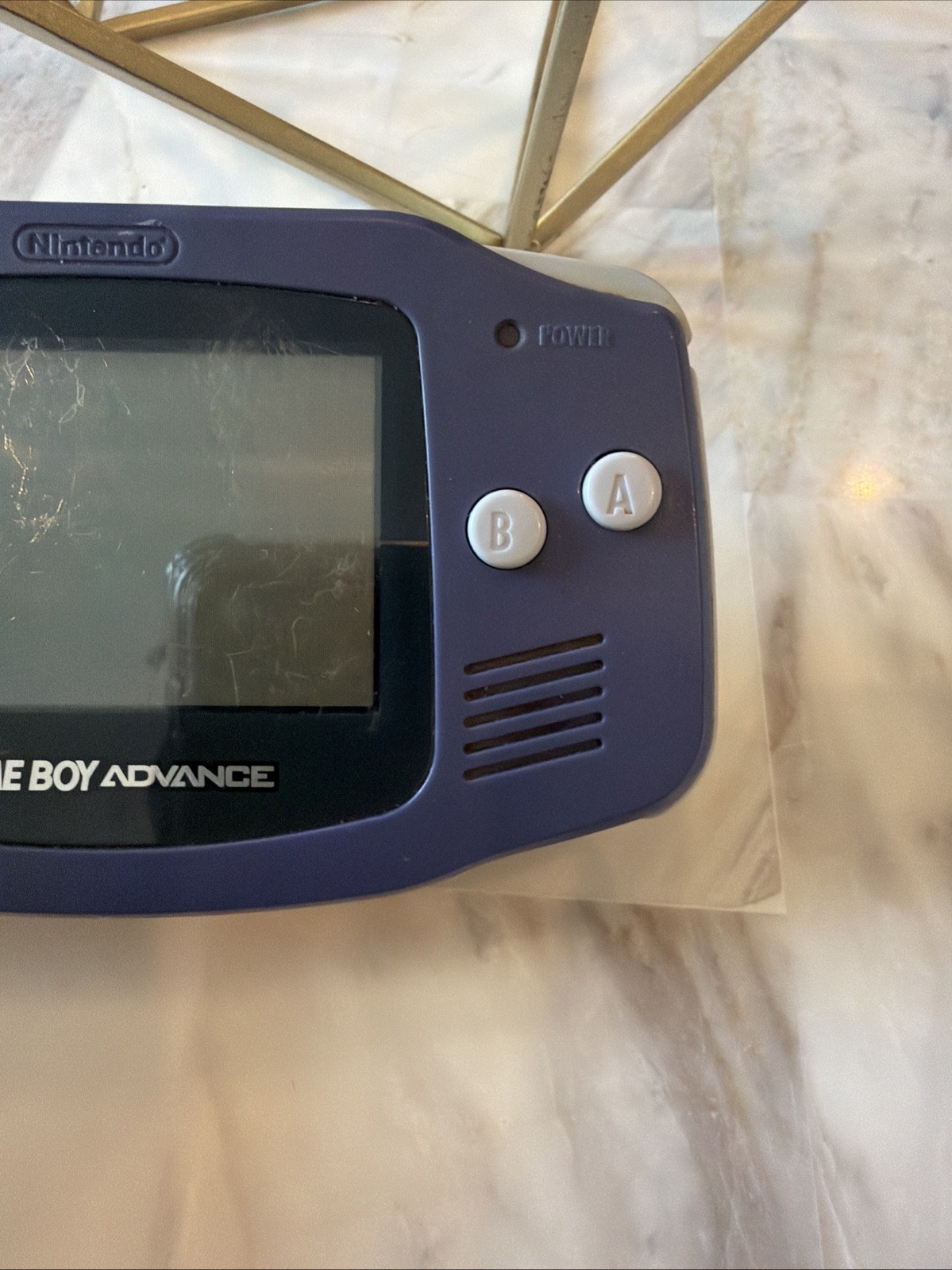 Nintendo Game Boy Advance Console (Indigo Purple AGB-001) Tested Working