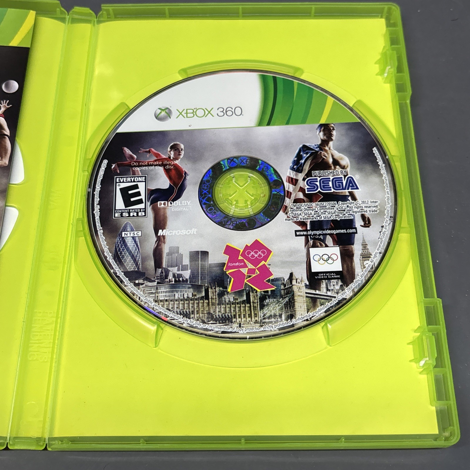 London 2012 Olympics – Microsoft Xbox 360 Includes Disc Game, Case, Manual, Art